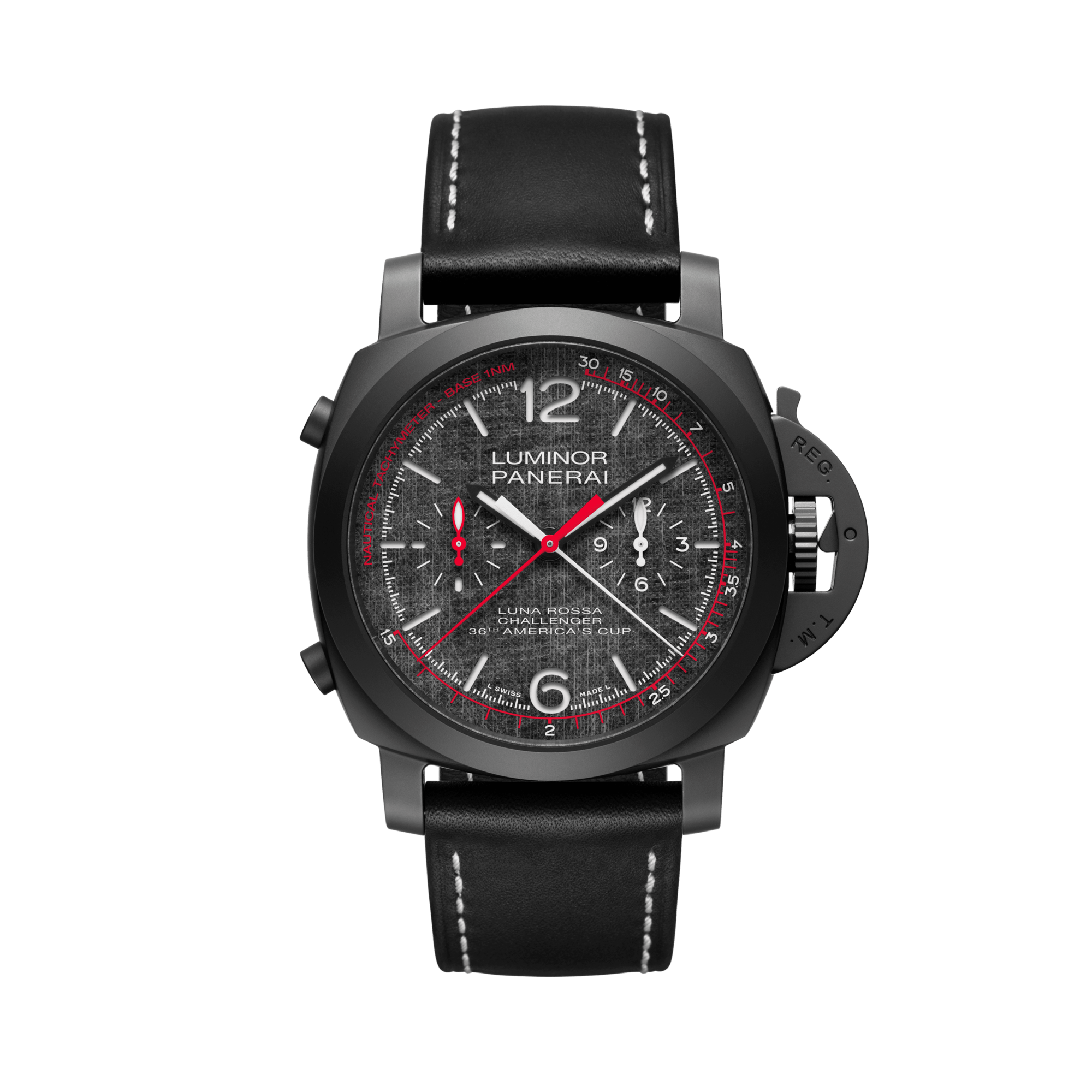 Luminor Luna Rossa Chrono Flyback - 44mm Grey Dial, Arabic/Baton Numerals_1