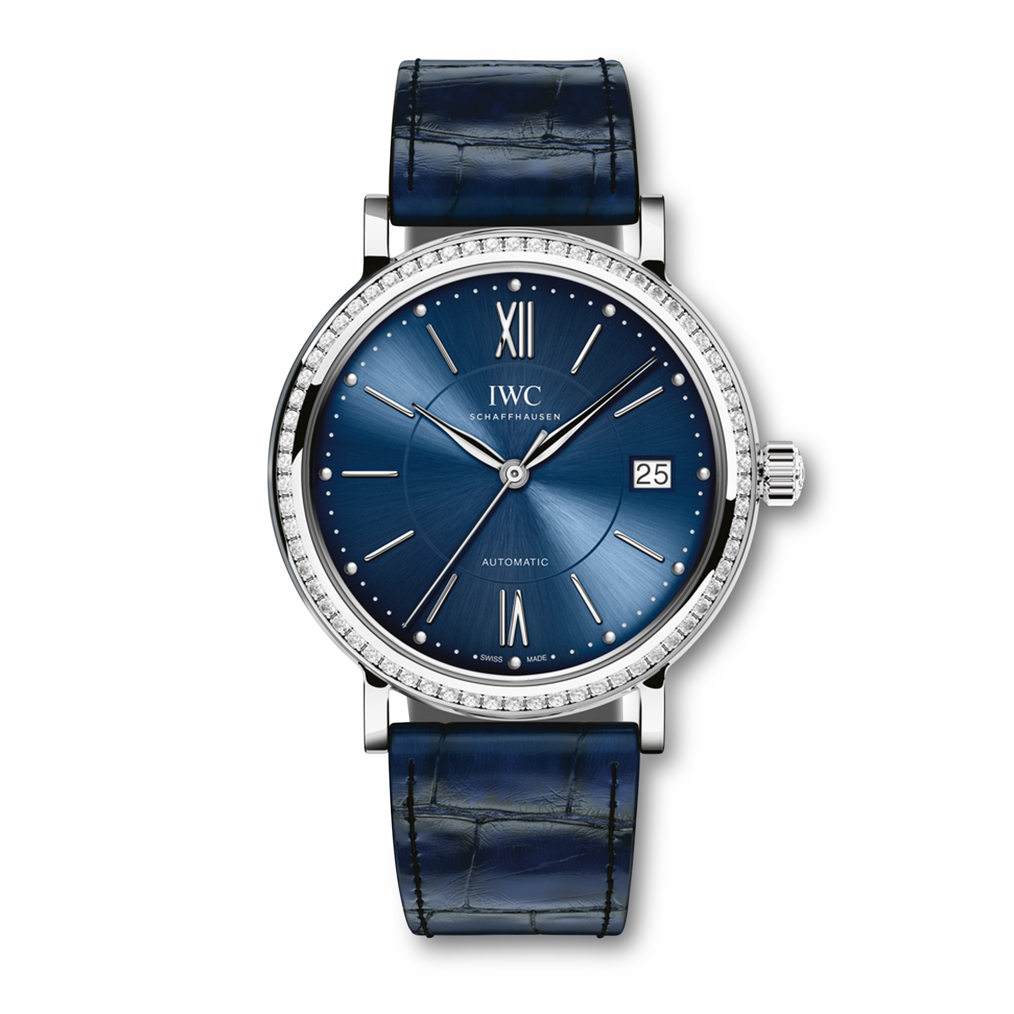 IWC Portofino Automatic 37 37mm, Blue Dial, Baton/Roman Numerals_1