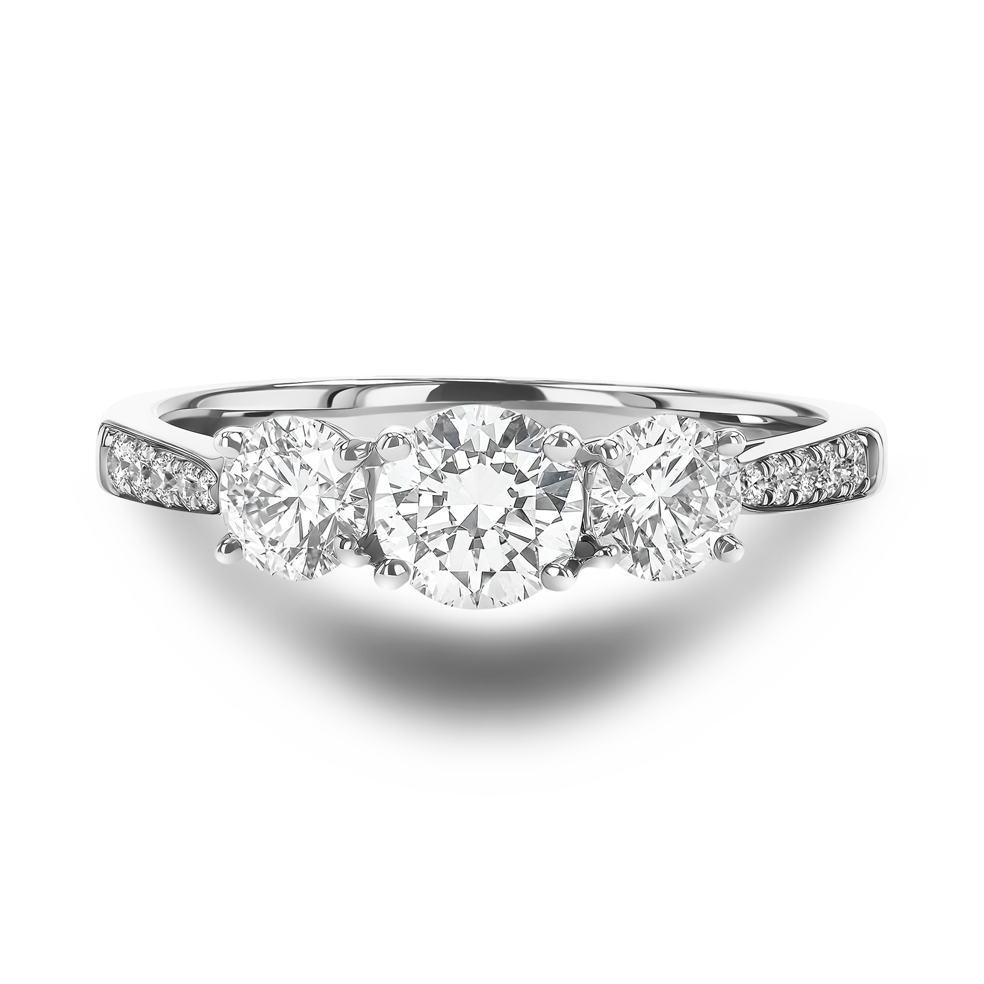 Duchess 0.50ct Diamond Three Stone Ring Brilliant cut, Claw set_2