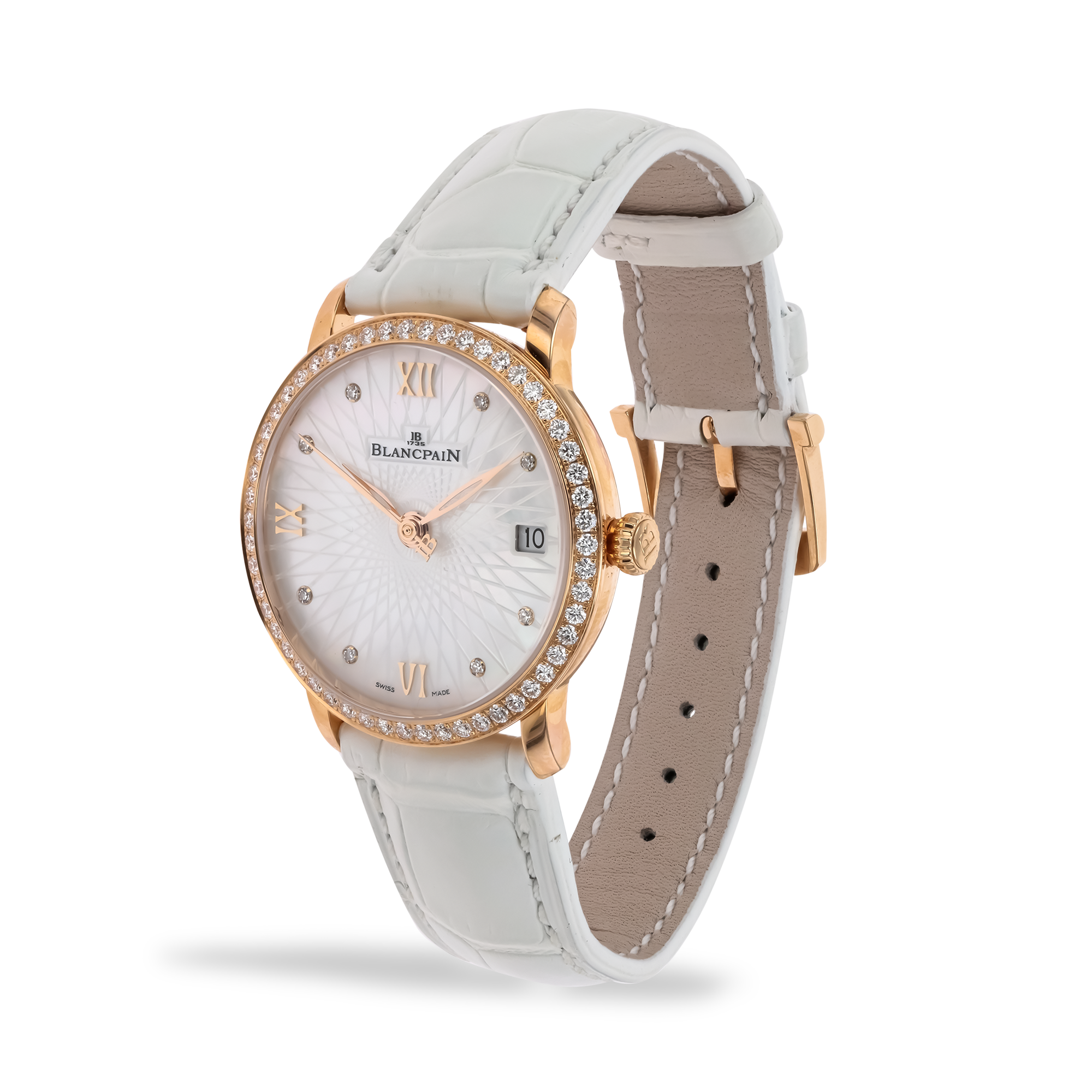 Pre-Owned Blancpain Women 33.9mm, Mother of Pearl Dial, Diamond Numerals_2