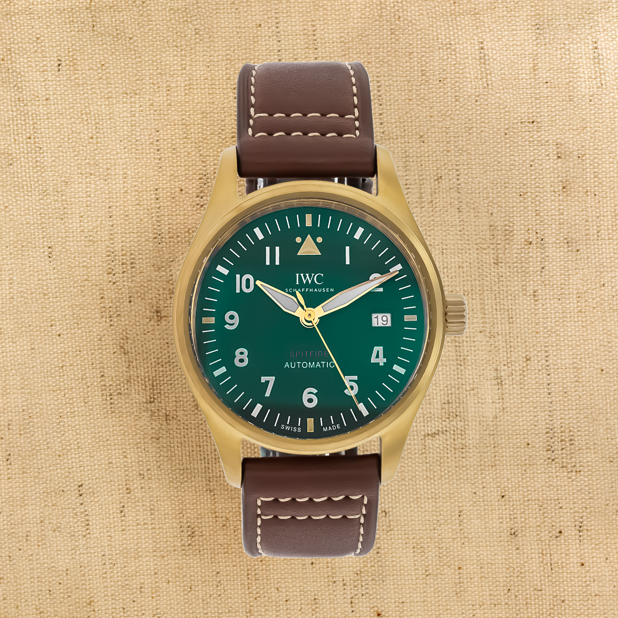 IWC Pilot's Spitfire 39mm, Green Dial, Arabic Numerals_1