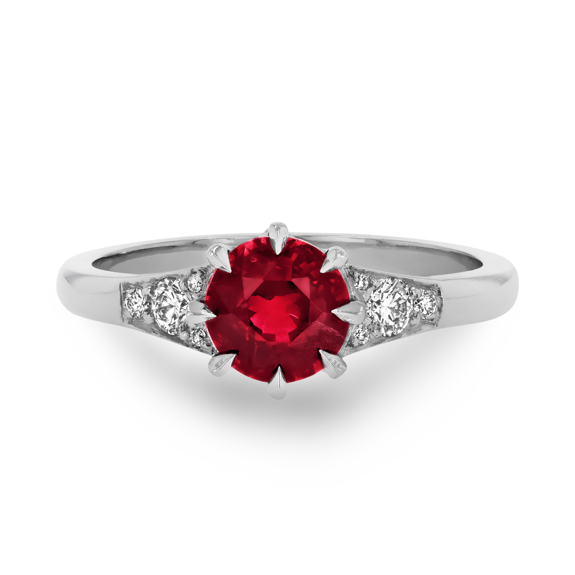 Antrobus 1.29ct Ruby Solitaire Ring Brilliant cut, Claw set_2