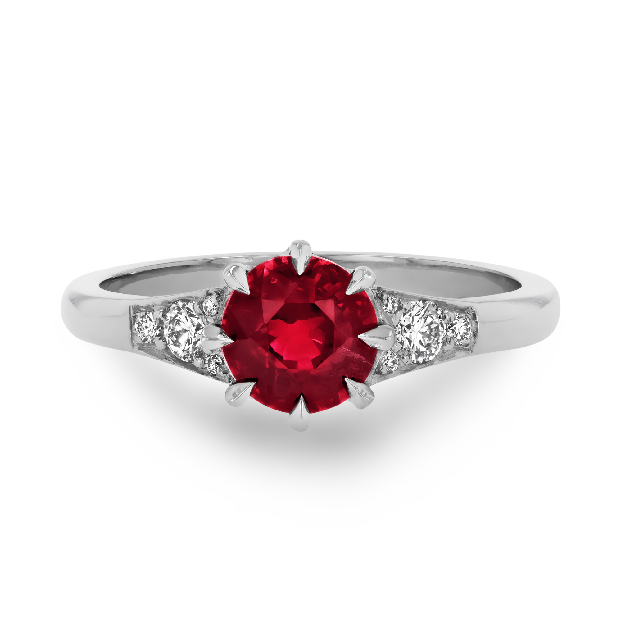 Antrobus 1.29ct Ruby Solitaire Ring Brilliant cut, Claw set_2