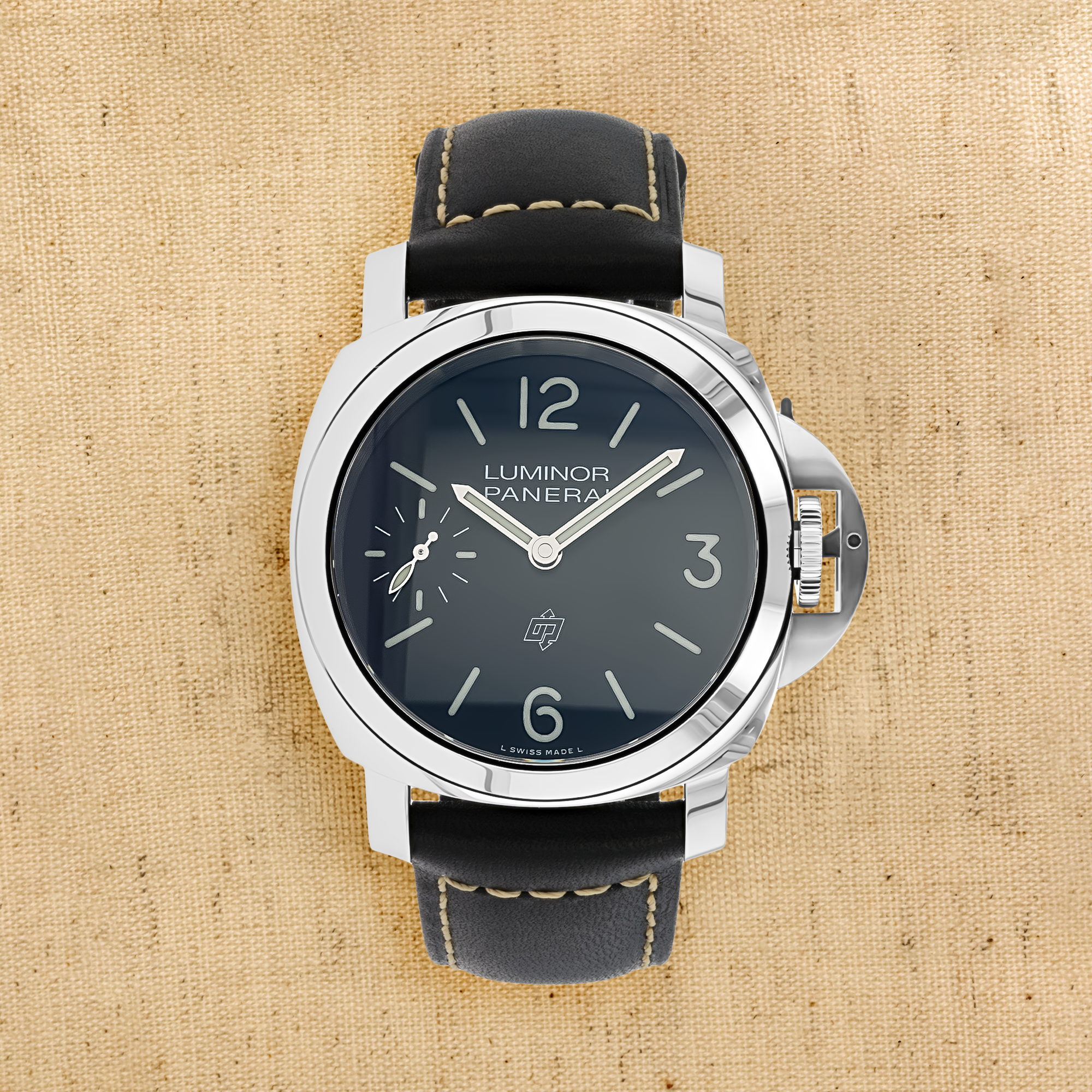 Pre-Owned Panerai Luminor Logo - 44mm 44mm, Black Dial,  Numerals_1