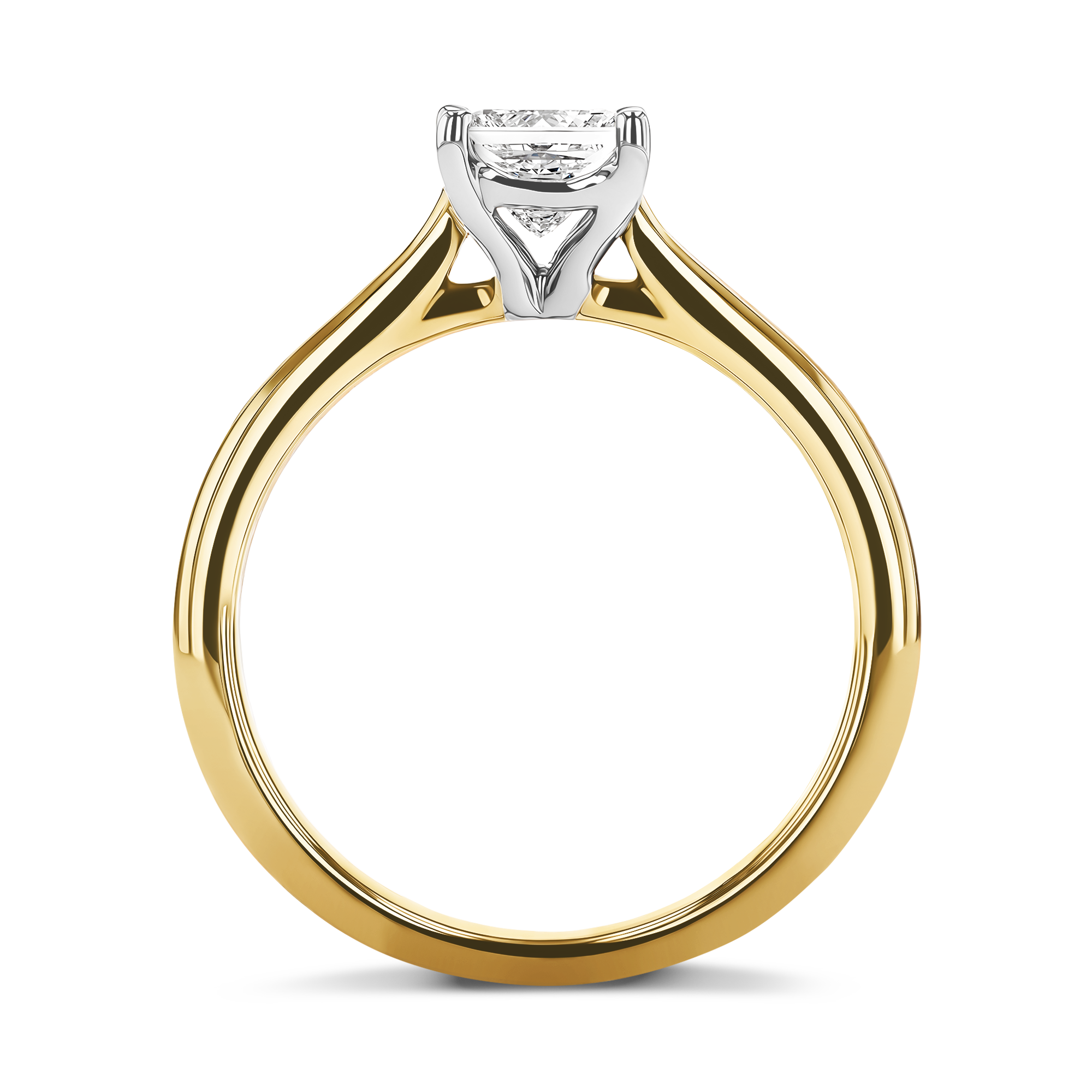 Gaia 0.70ct Diamond Solitaire Ring Princess Cut, Claw Set_3