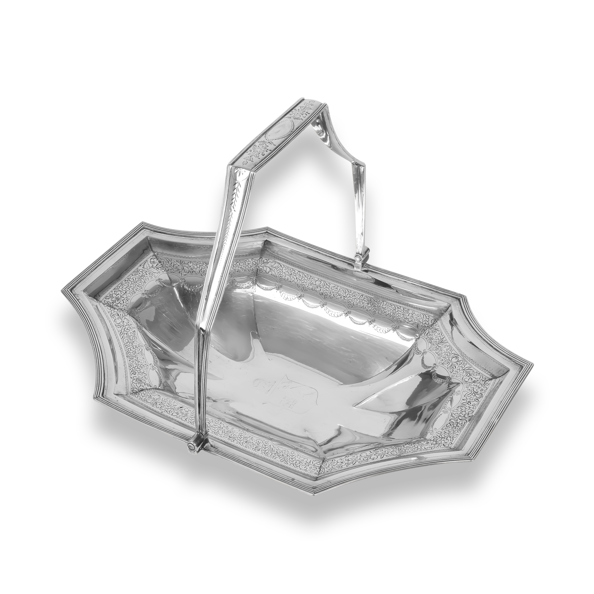 Silver George III Cake Basket Hallmarked London_3