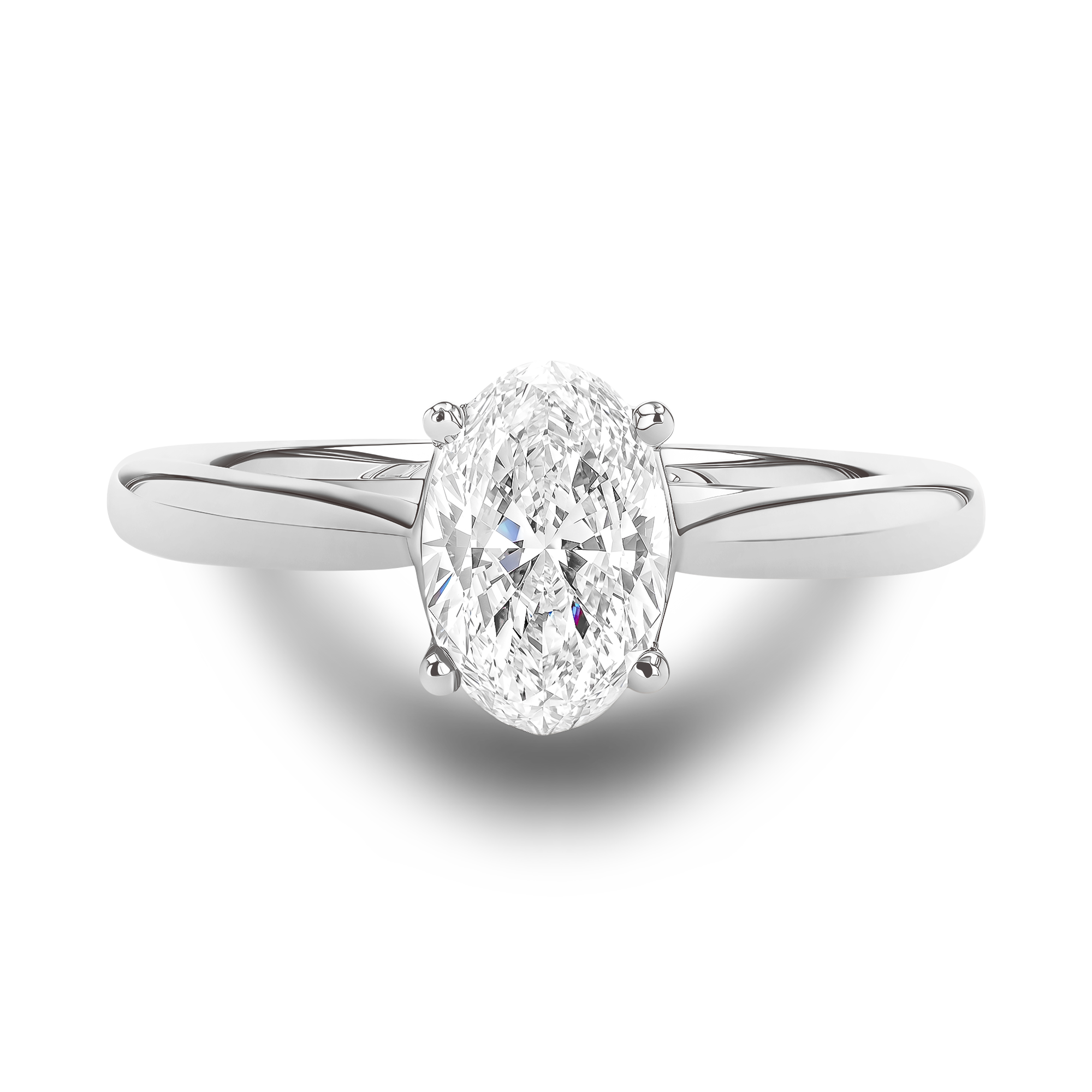 Gaia 0.50ct Oval Cut Diamond Ring Oval Cut, Claw Set_2