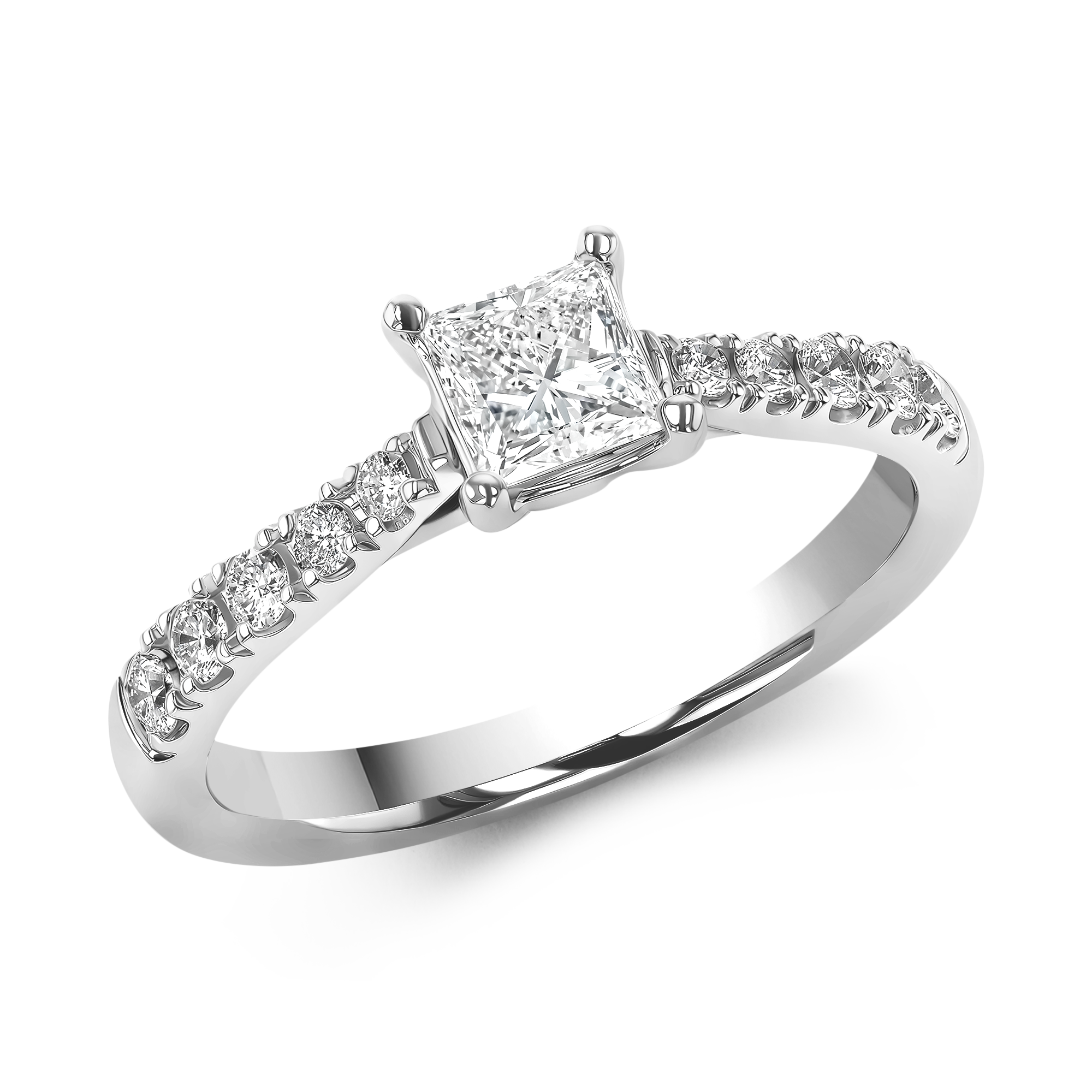 Celestial 0.50ct Diamond Ring Princess Cut, Claw Set_1