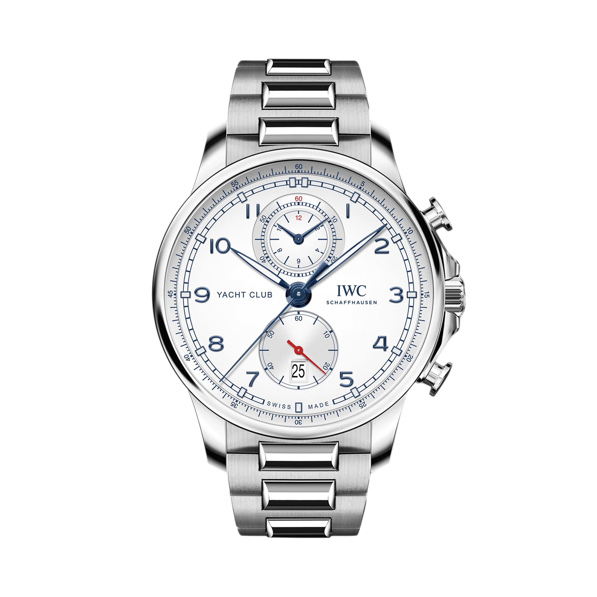 IWC Portugieser Yacht Club Chronograph 44.6mm, Silver Dial, Arabic Numerals_1