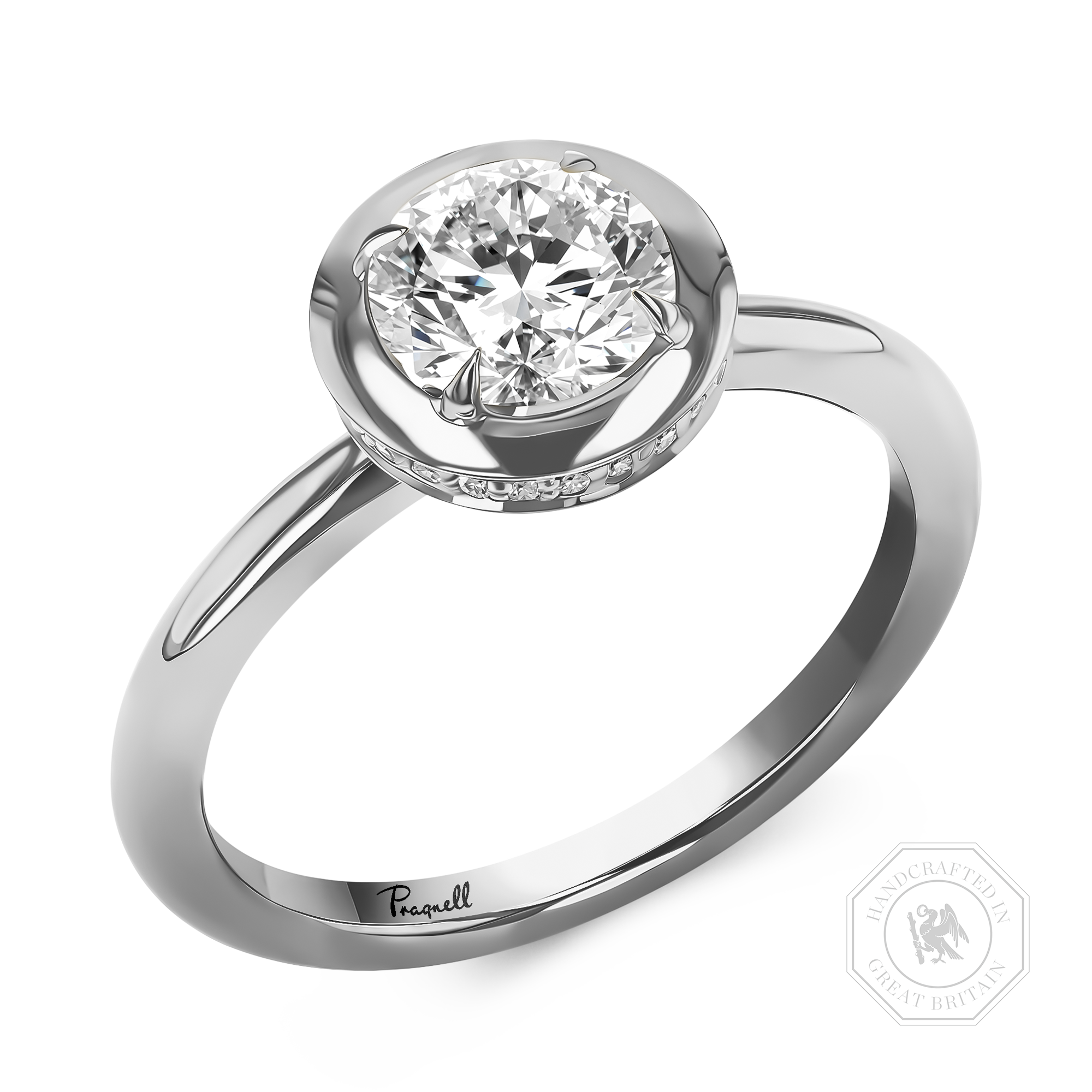 Skimming Stone 0.90ct Brilliant Cut Diamond Ring Brilliant cut, Claw set_1