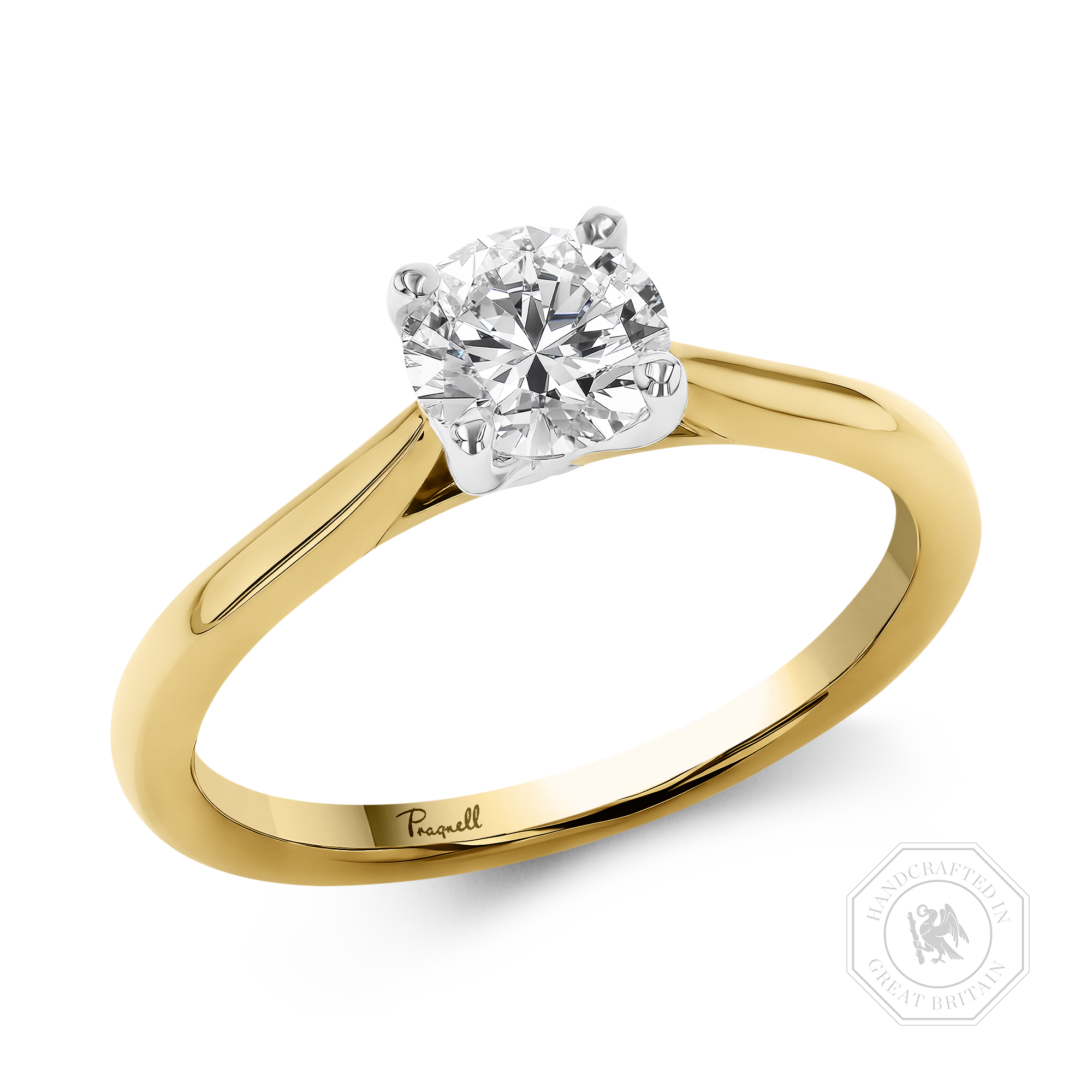 0.71CT Diamond Solitaire Ring Brilliant Cut, Solitaire, Four Claw Set_1