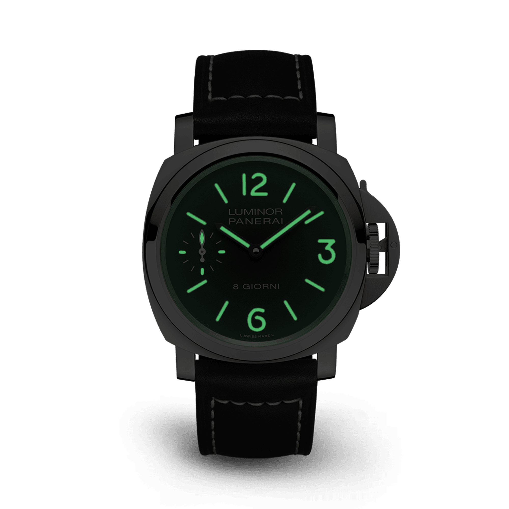 Panerai Luminor Base - 44mm 44mm, Black Dial, Arabic/ Baton Numerals_3