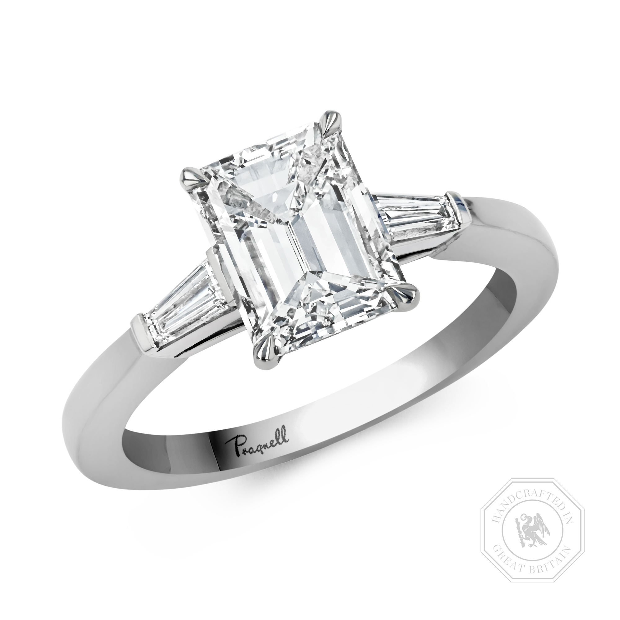 Regency 2.00ct Emerald Cut Diamond Ring Emerald Cut, Claw Set_1