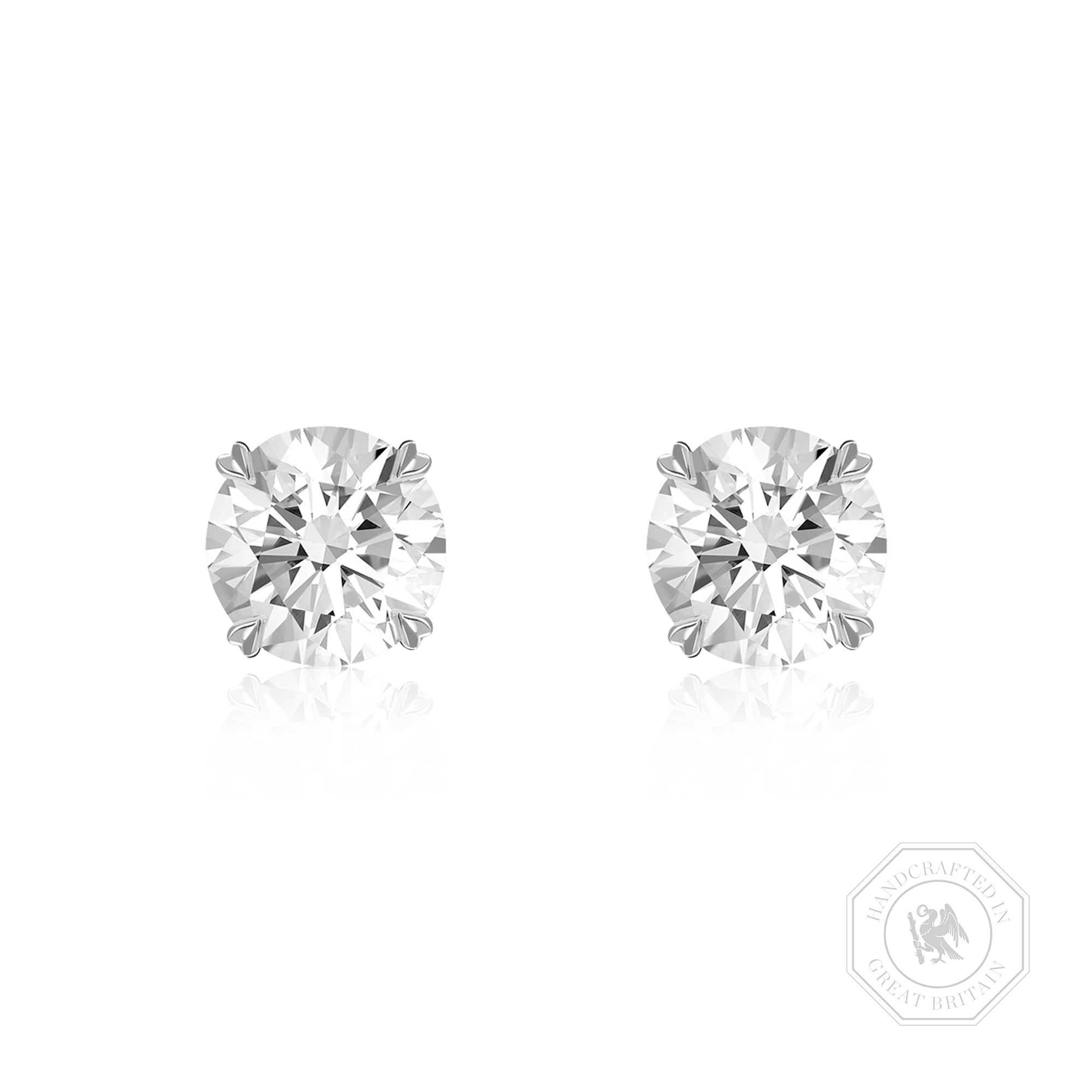 Windsor 1.80ct Diamond Stud Earrings Brilliant cut, Claw set_1