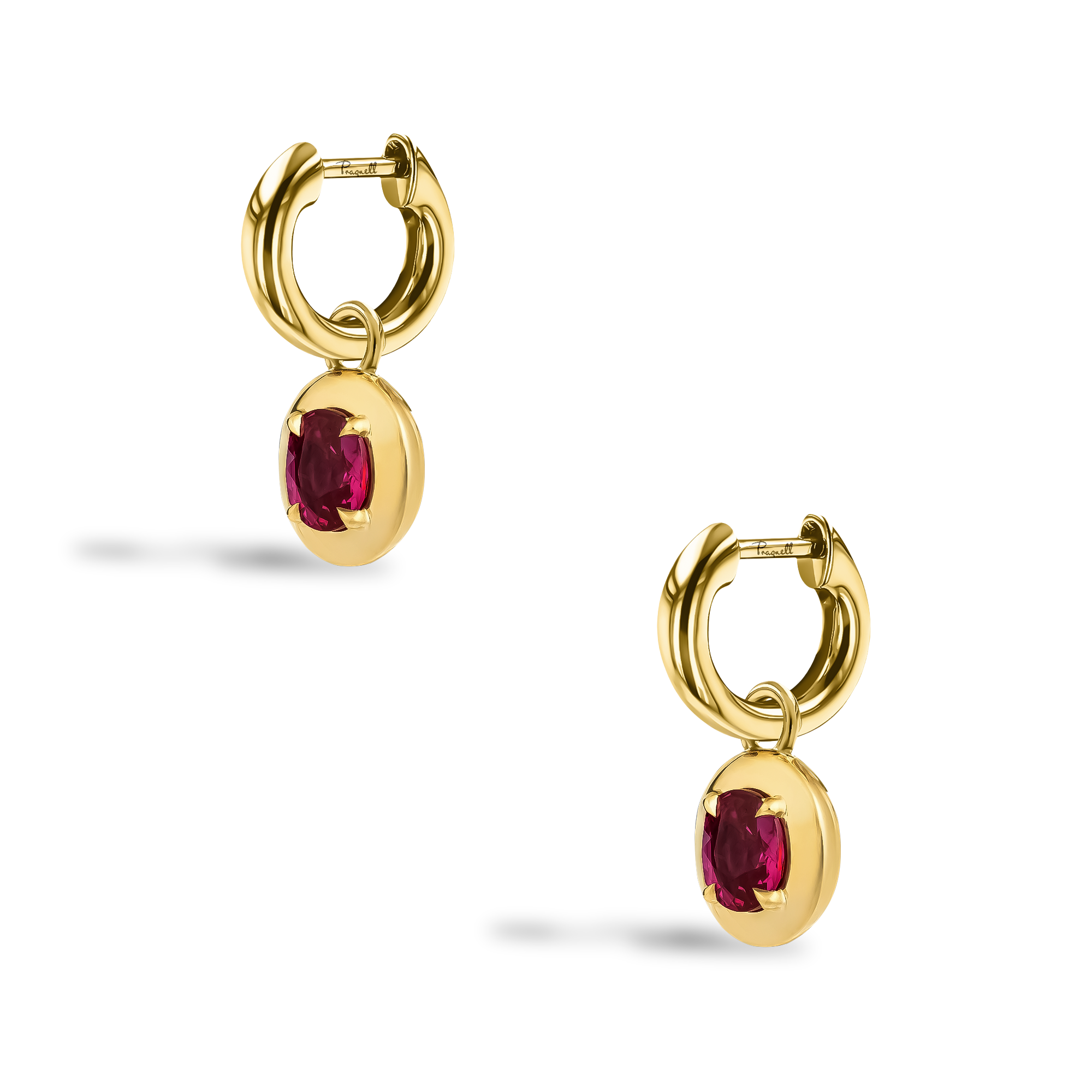 Skimming Stone 1.30ct Sapphire and Diamond Drop Earrings Oval Cut, Claw Set_3