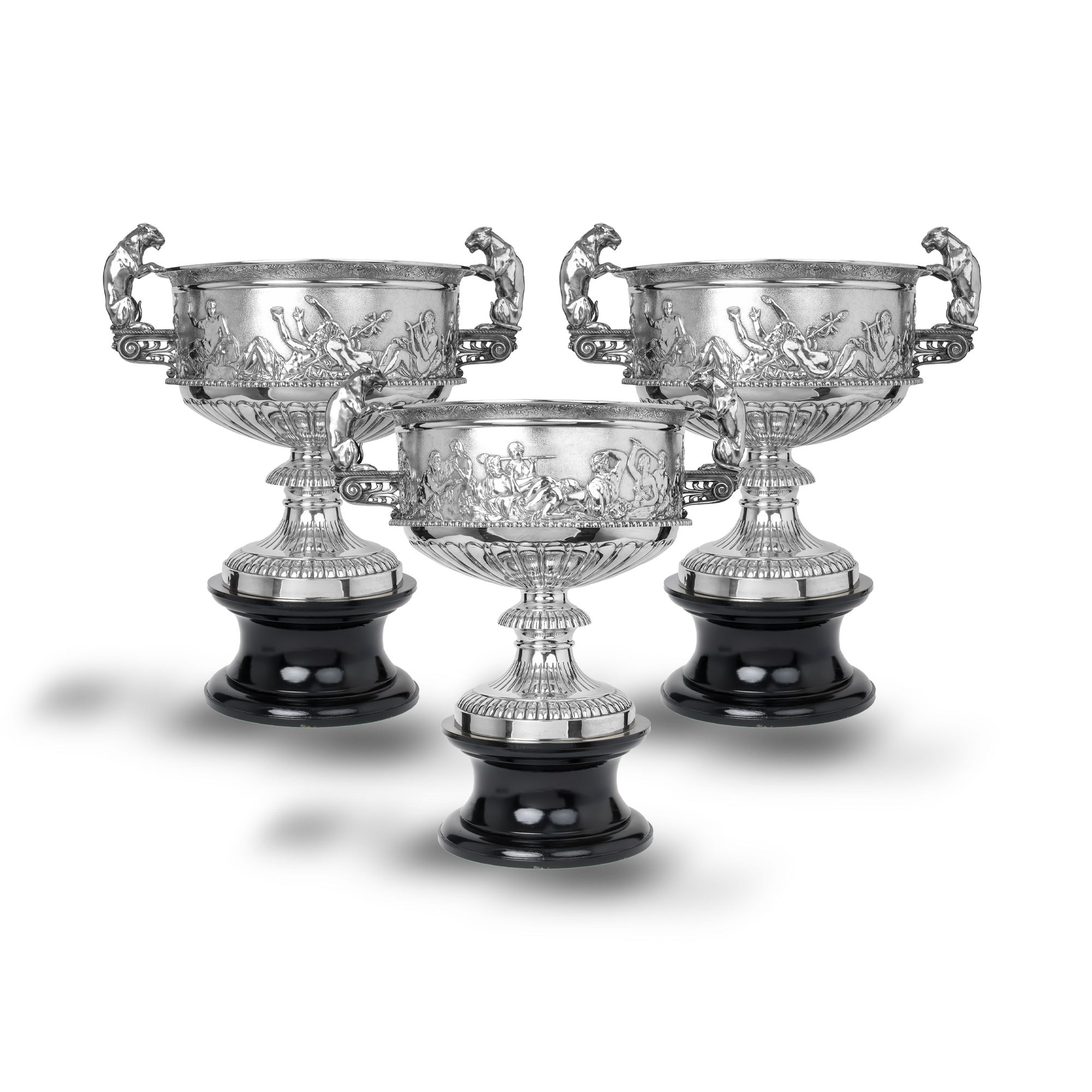 Victorian Silver Five Piece Bowl and Jug Suite Hallmarked Birmingham_3