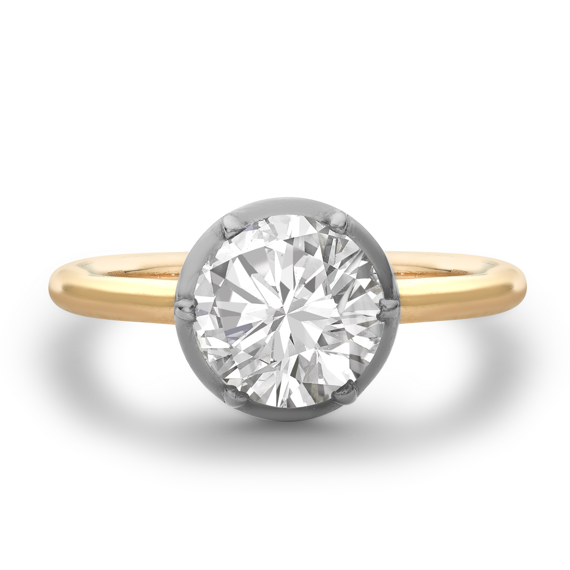 Georgian Setting Diamond Solitaire Ring Brilliant cut, Claw set_2