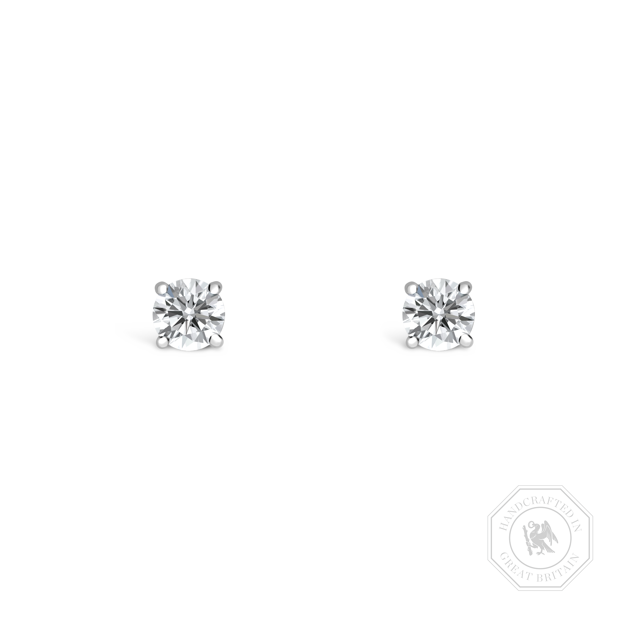 Contemporary Brilliant Cut 0.30ct Diamond Stud Earrings Brilliant cut, Claw set_1