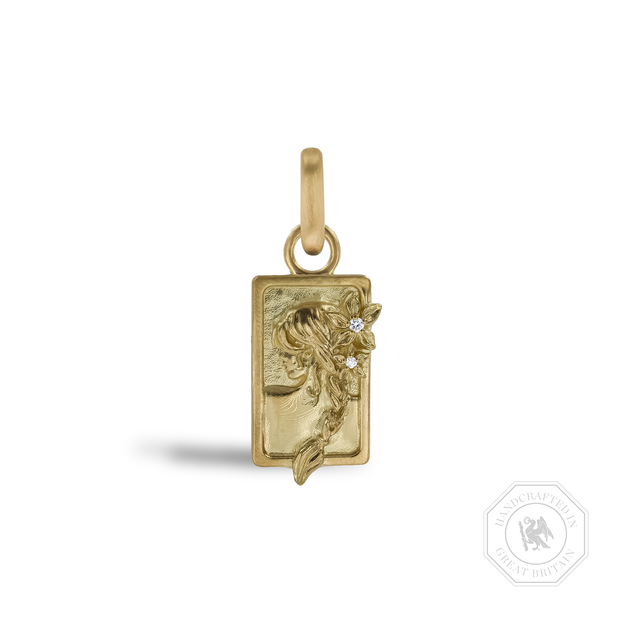 Zodiac Diamond Virgo Pendant Charm Brilliant cut, Claw set_1