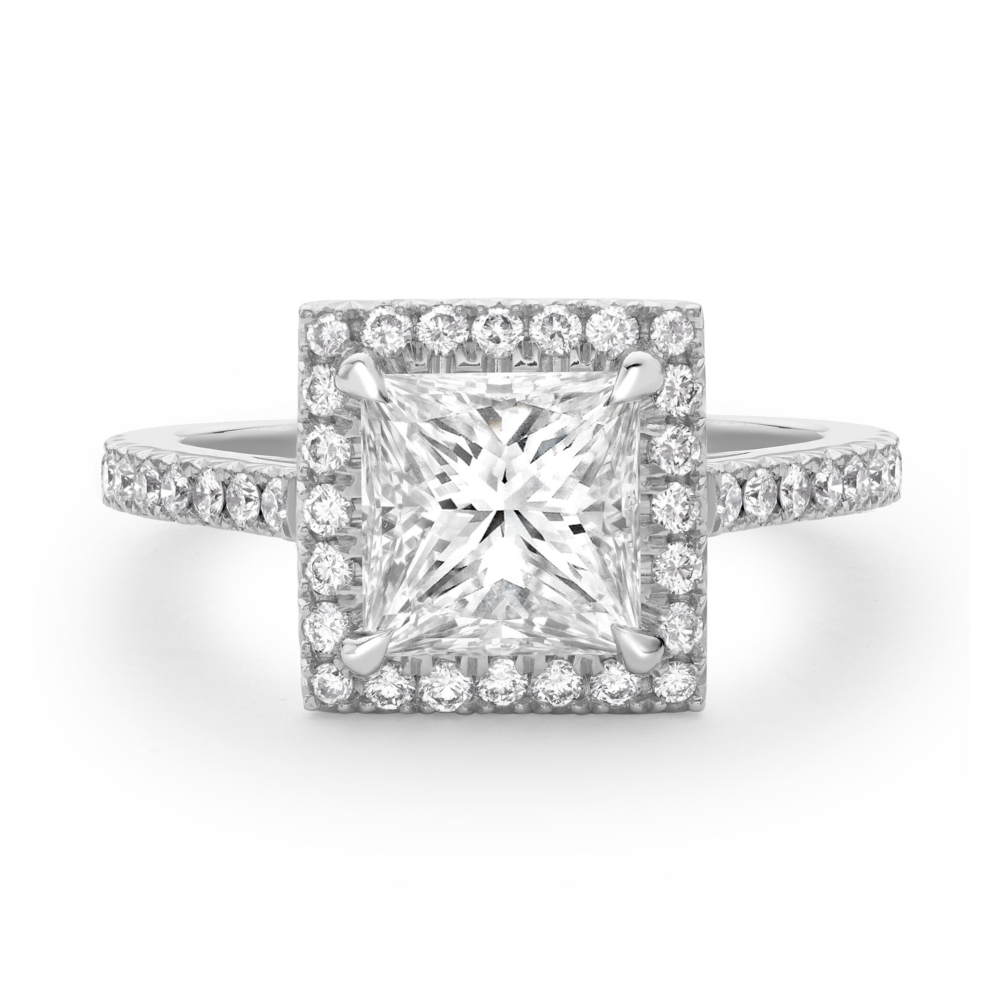 Celestial 2.02ct Diamond Cluster Ring Princess Cut, Claw Set_2