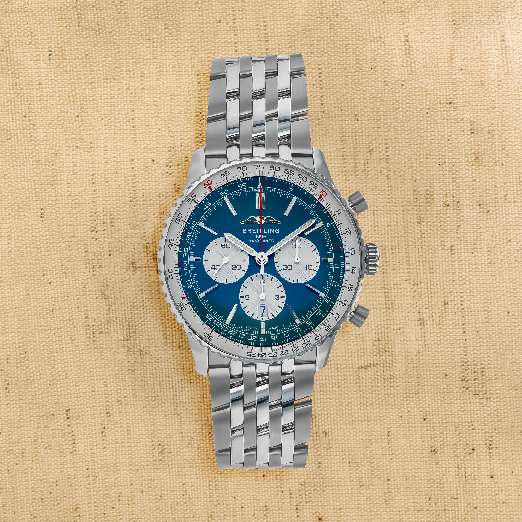 Breitling Navitimer B01 Chronograph 46 46mm, Blue Dial, Baton Numerals_1