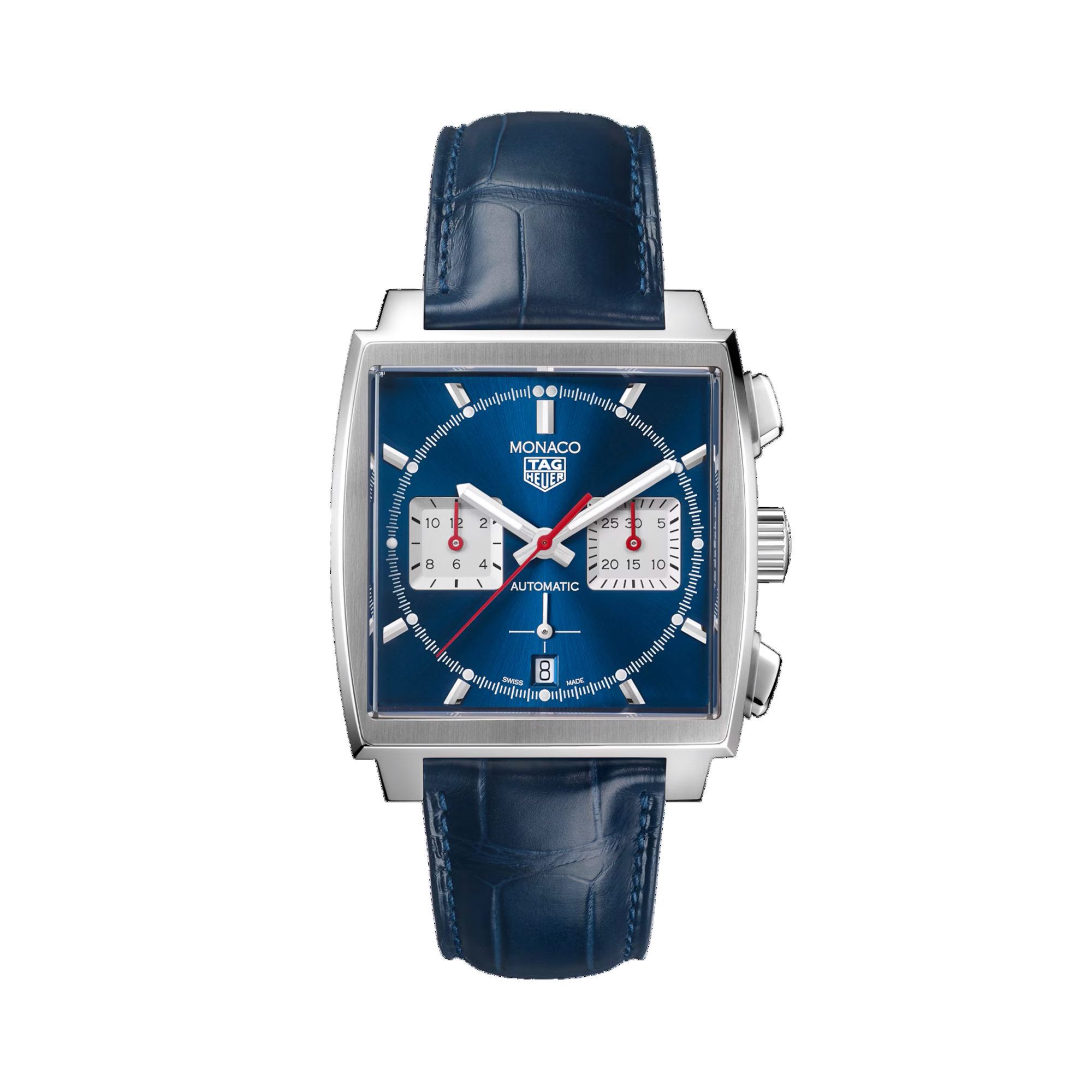 Tag Heuer Monaco Chronograph 39mm, Blue Dial, Baton Numerals_1