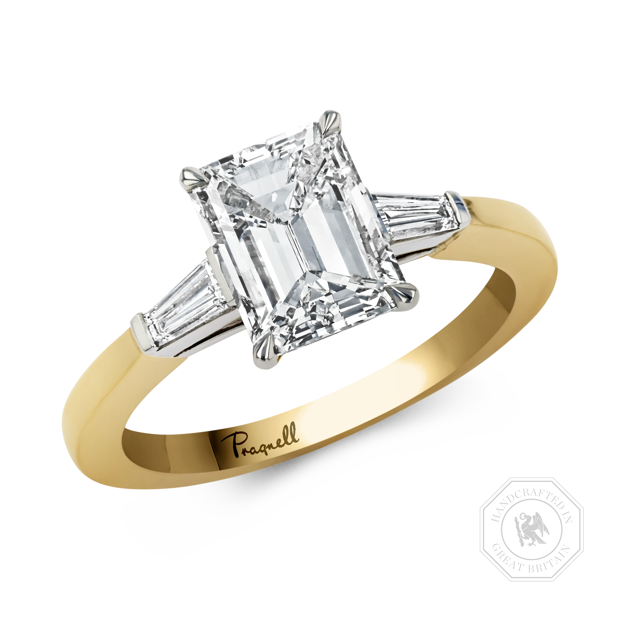Regency 2.01ct Emerald Cut Diamond Ring Emerald Cut, Claw Set_1