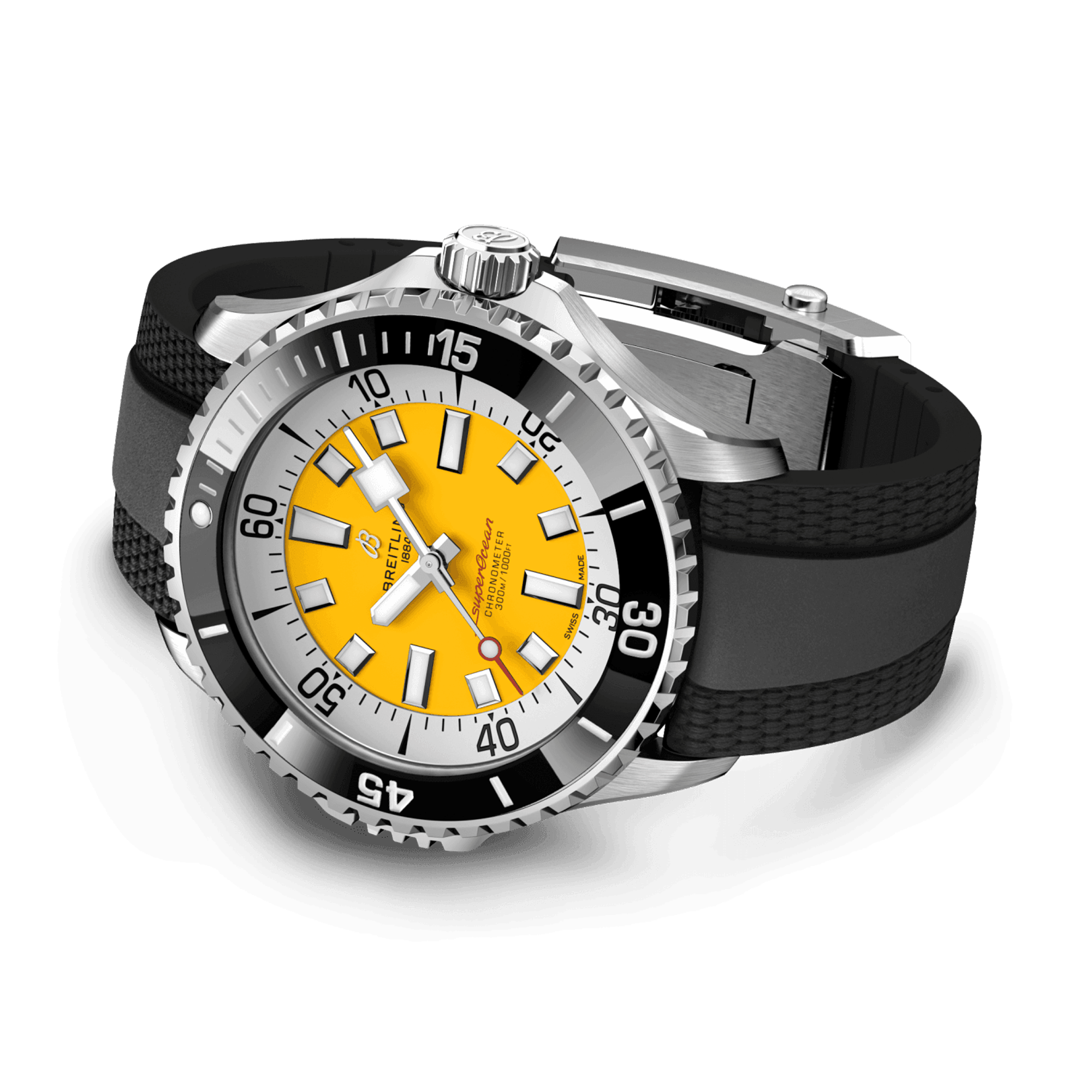 Superocean Automatic 46 46mm, Yellow Dial, Dot Numerals_3