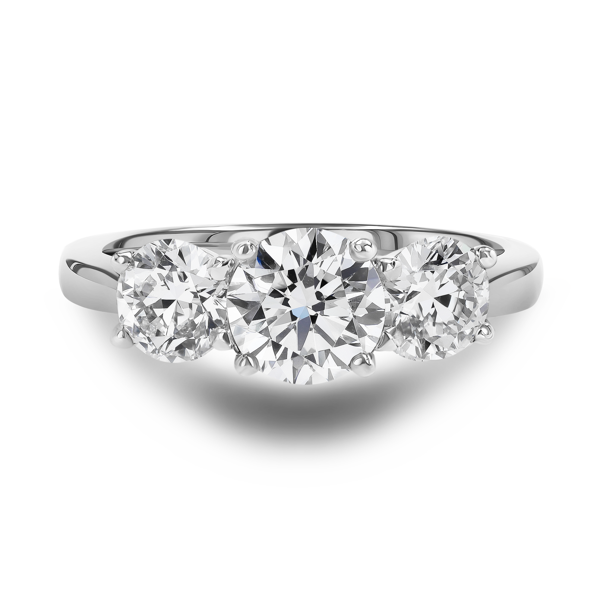 Trilogy 0.60ct Diamond Three Stone Ring Brilliant cut, Claw set_2