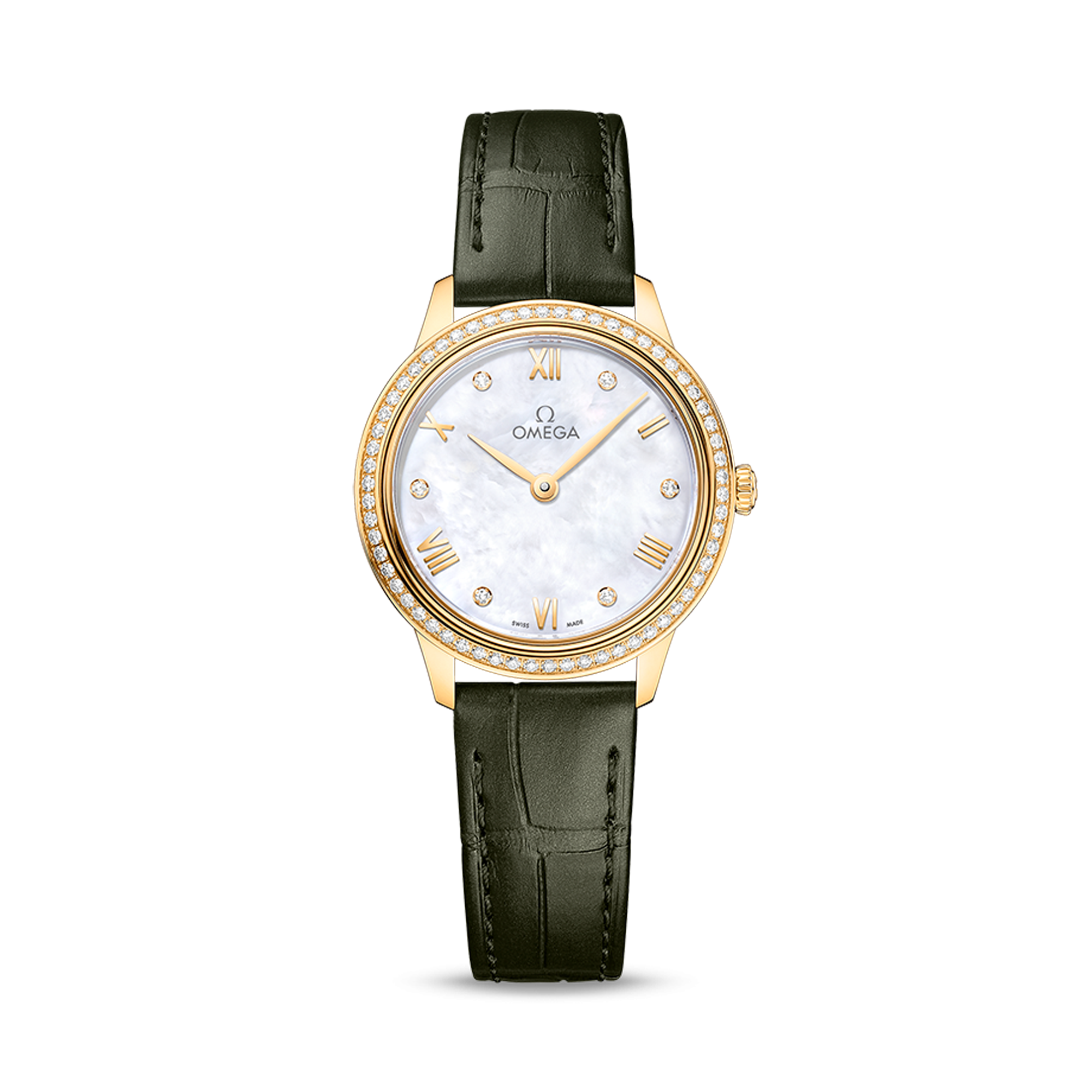 OMEGA De Ville Prestige 27.5mm, Mother of Pearl Dial, Roman/Diamond Numerals_1