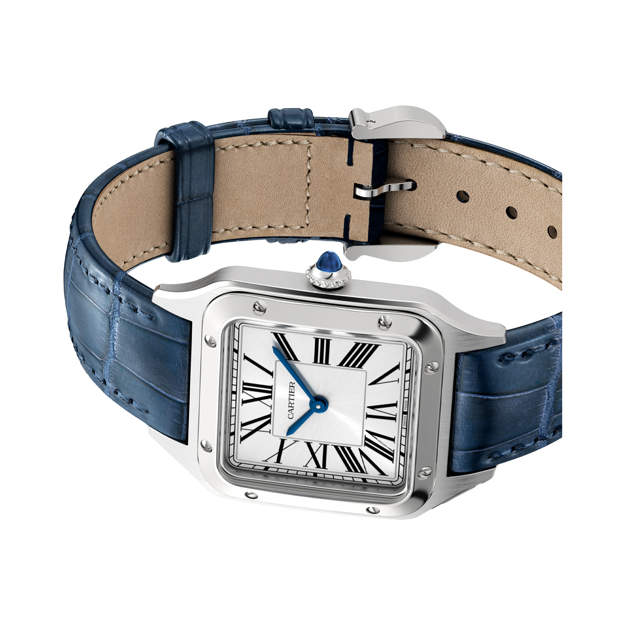 Cartier Santos-Dumont Small, Silver Dial, Roman Numerals_4