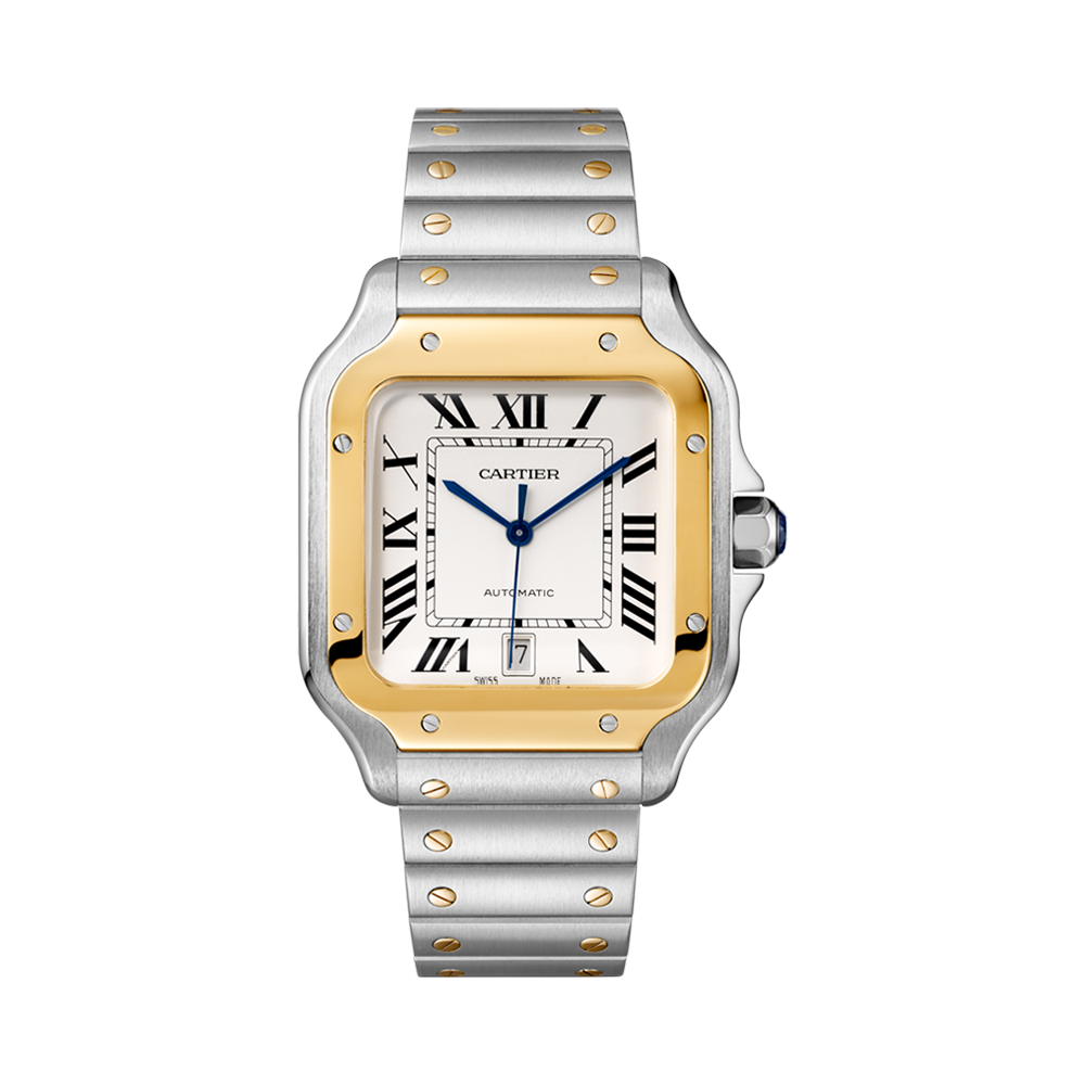 Cartier Santos de Cartier 40mm, Silver Dial, Roman Numerals_1