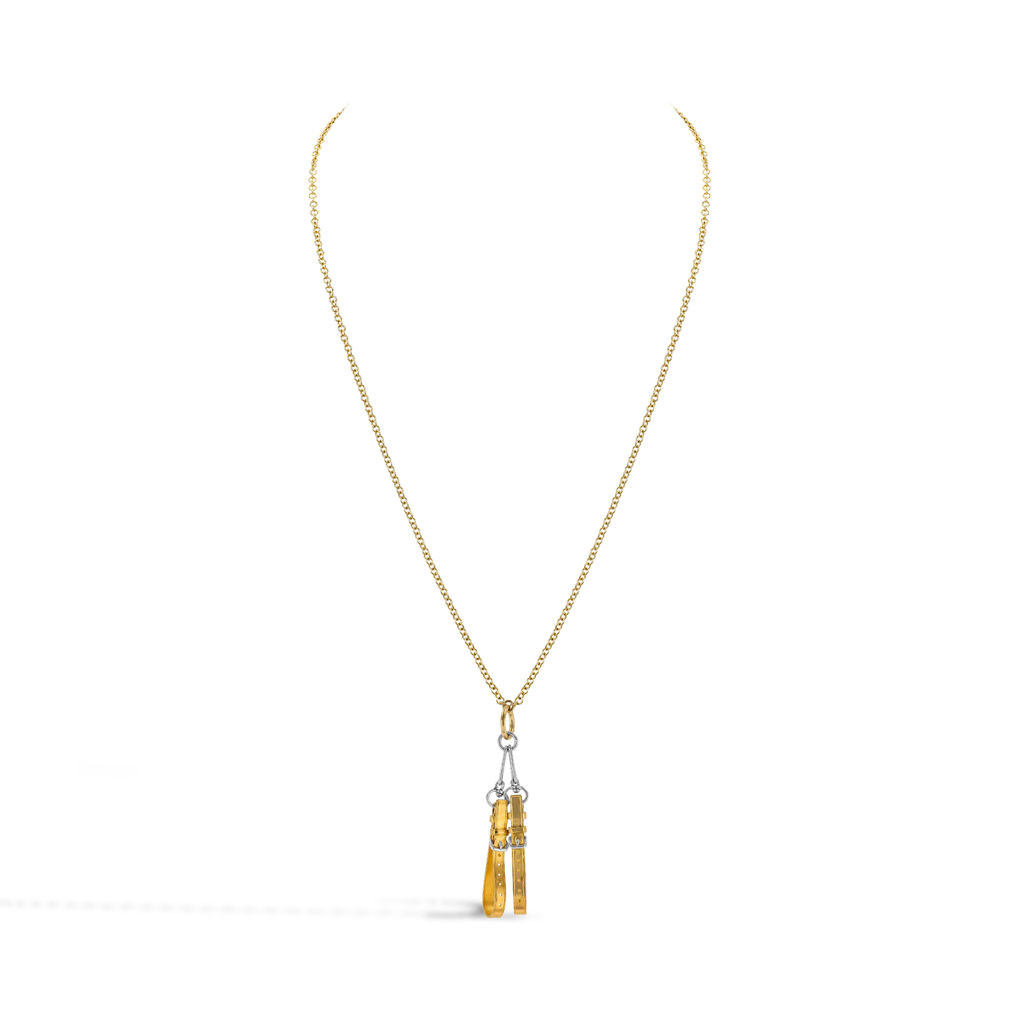 Edwardian Gold Stirrups Pendants _2