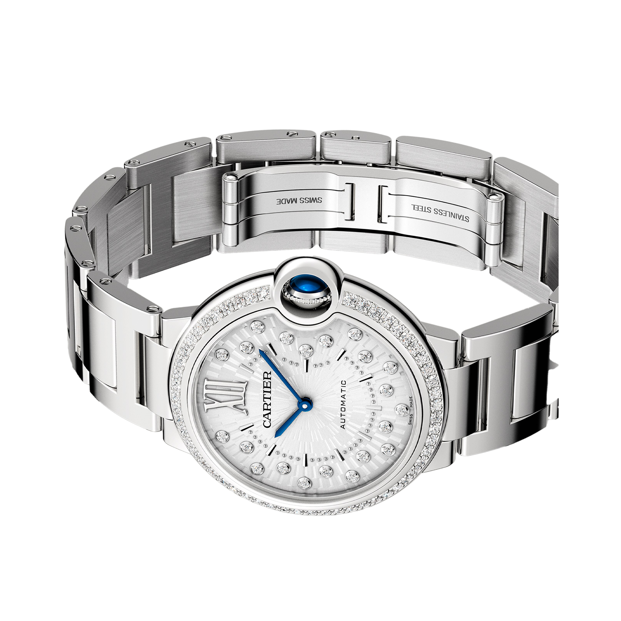 Cartier Ballon Bleu de Cartier 36mm, Silver Dial, Roman Numerals_5