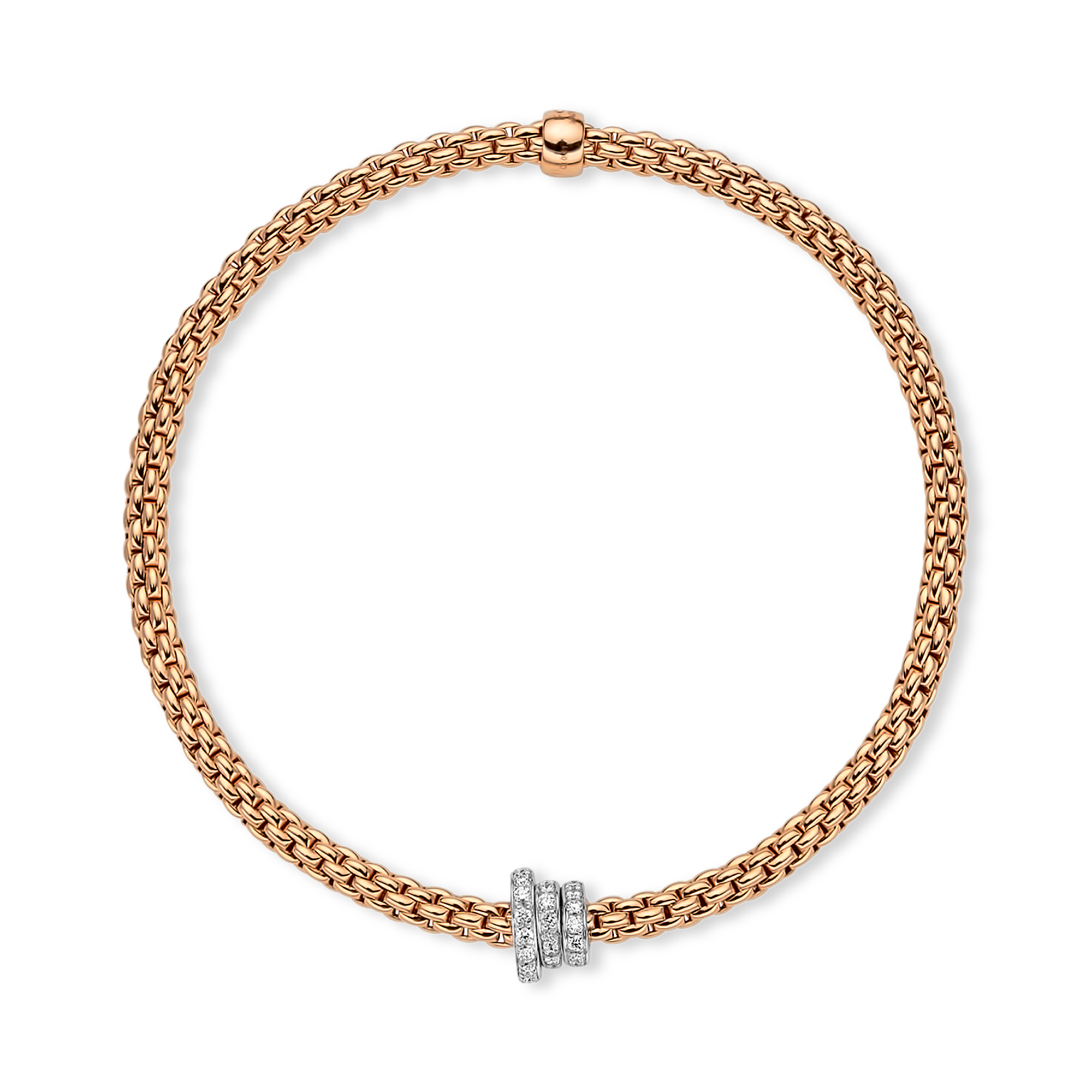 Fope Flex'it Prima Diamond Bracelet Brilliant Cut, Pavé Set_1