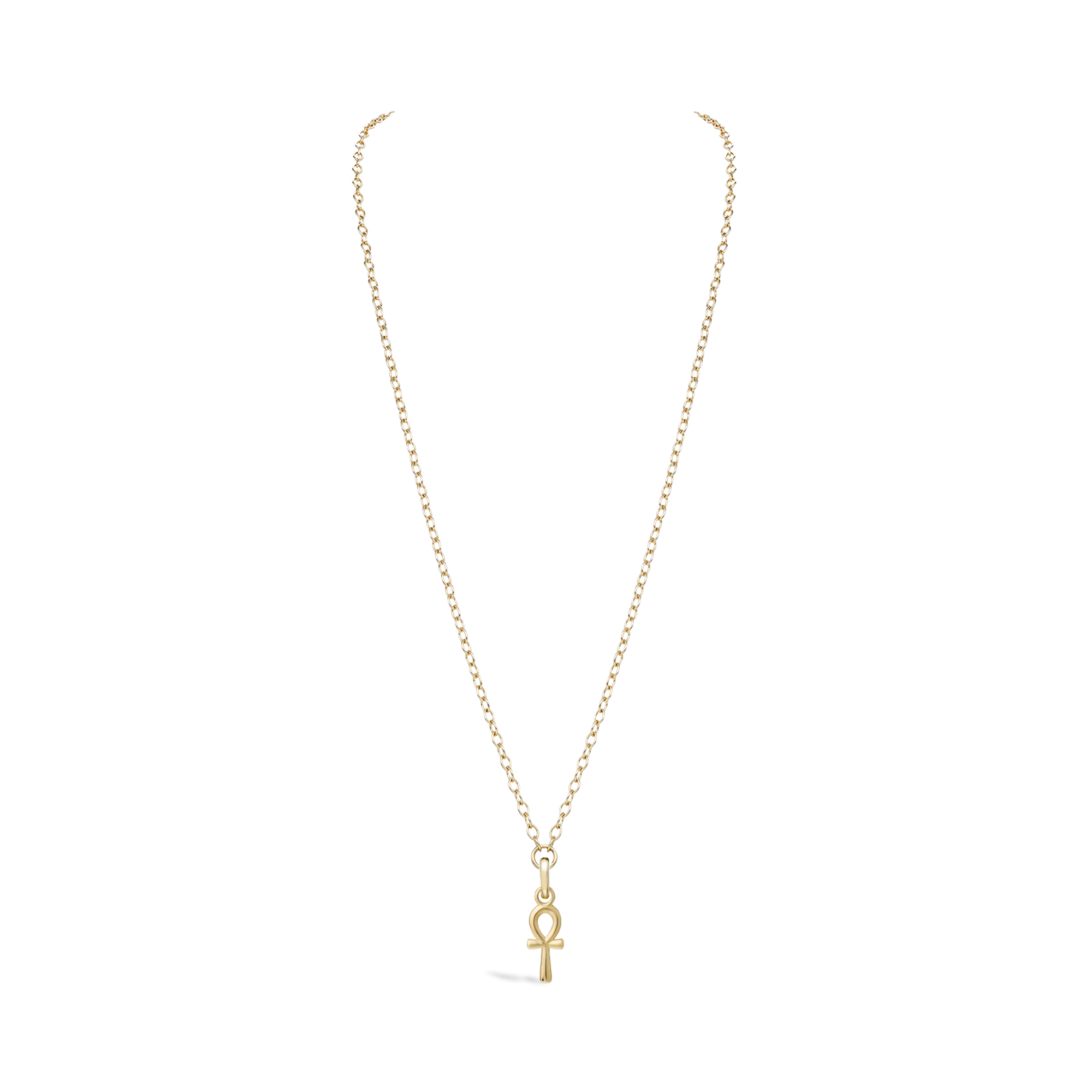 Ankh Cross Polished
Gold Pendant Charm _2