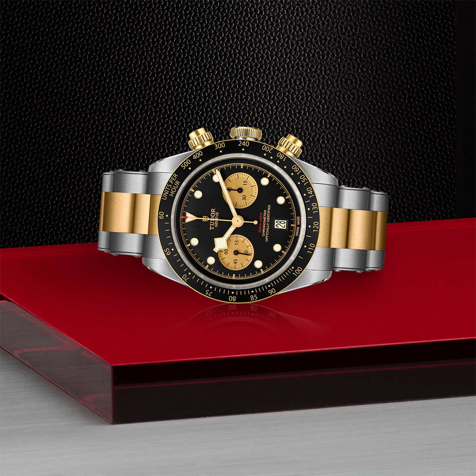 Tudor Black Bay Chrono S&G 41mm. Black-Champagne Dial. Baton Numerals_2