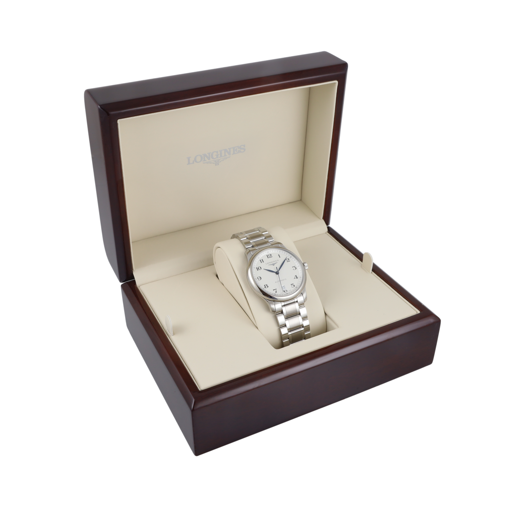 Longines Master collection 38.5mm, Silver Dial, Arabic Numerals_4