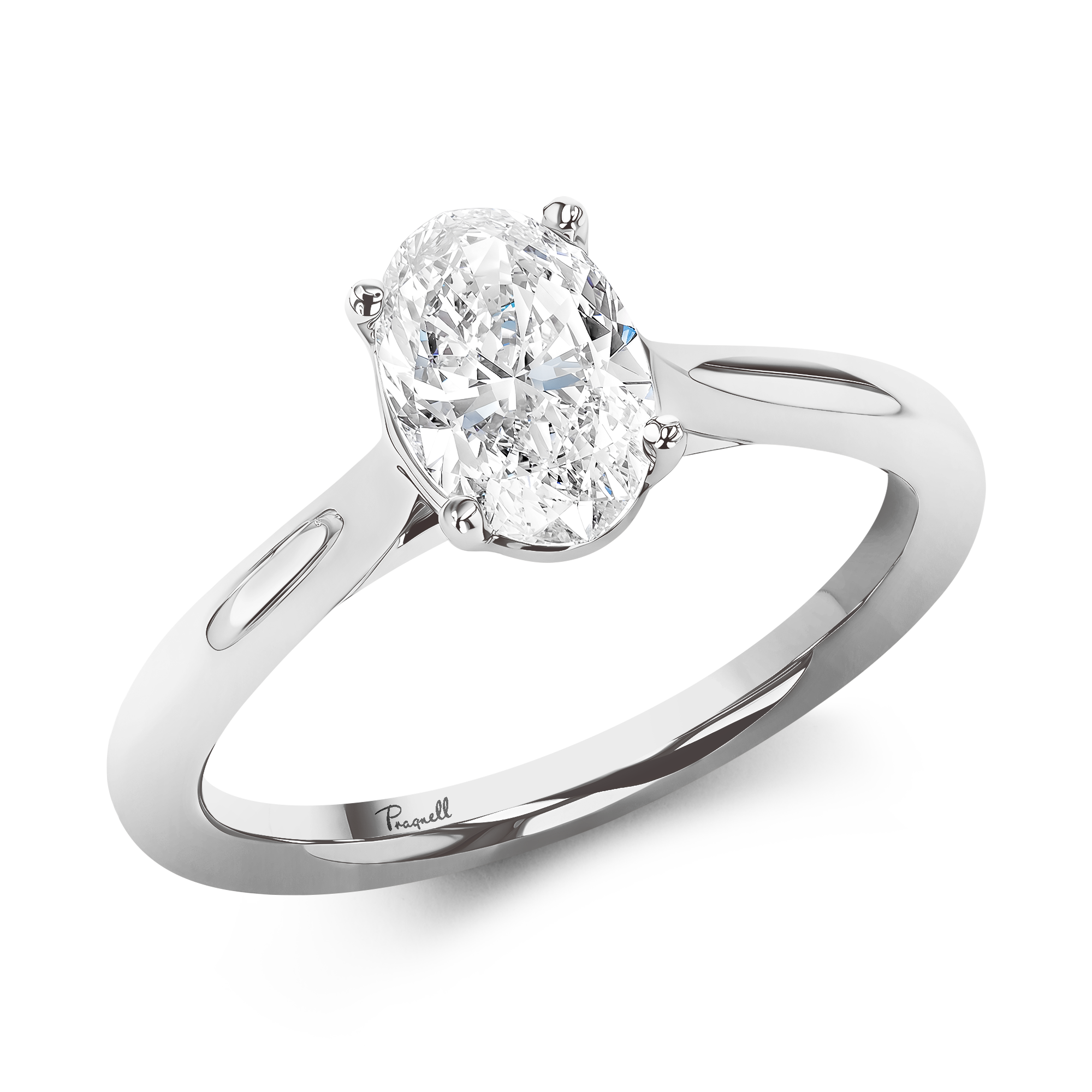 Gaia 0.50ct Oval Cut Diamond Ring Oval Cut, Claw Set_1