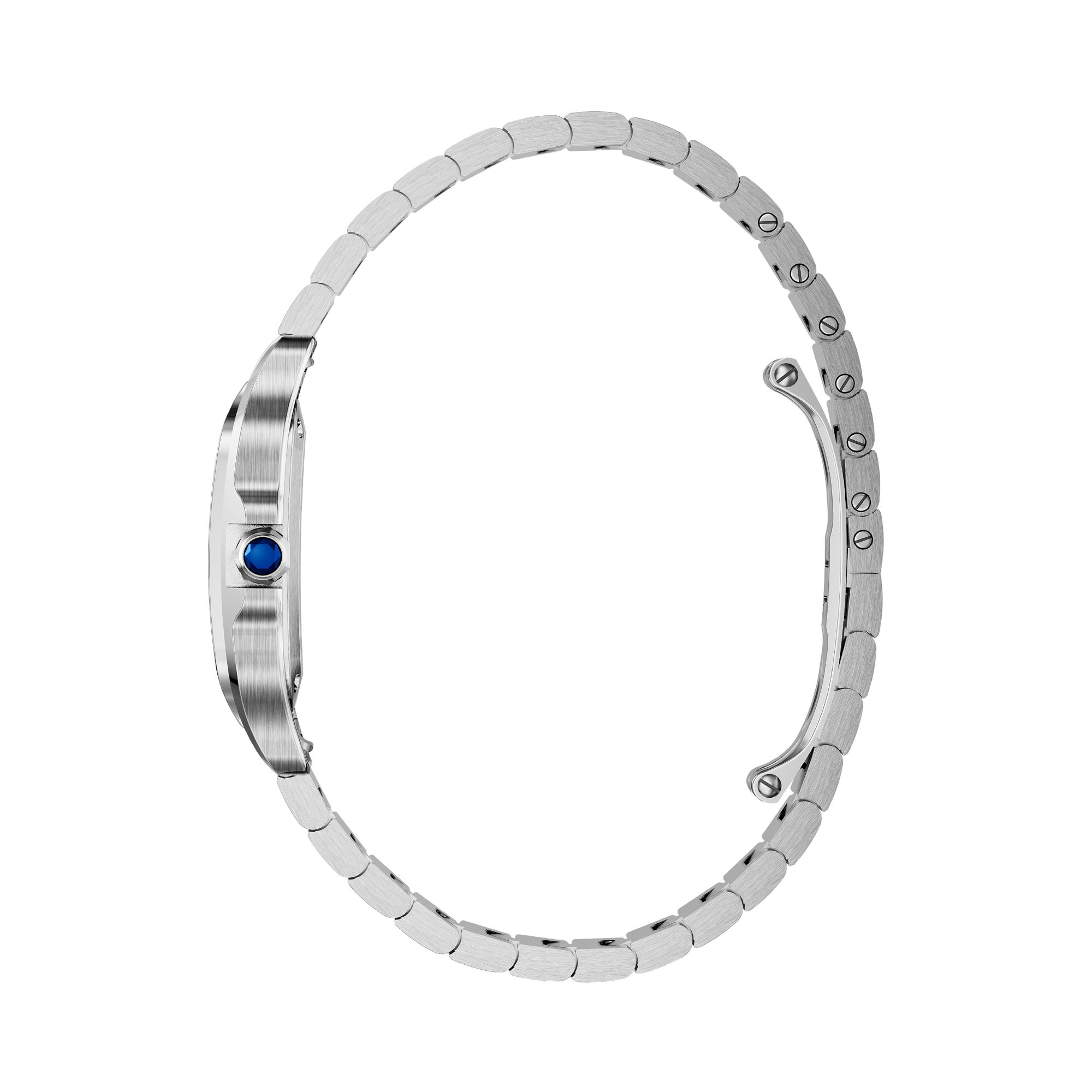 Cartier Santos de Cartier 34.5mm, Silver Dial, Roman Numerals_3