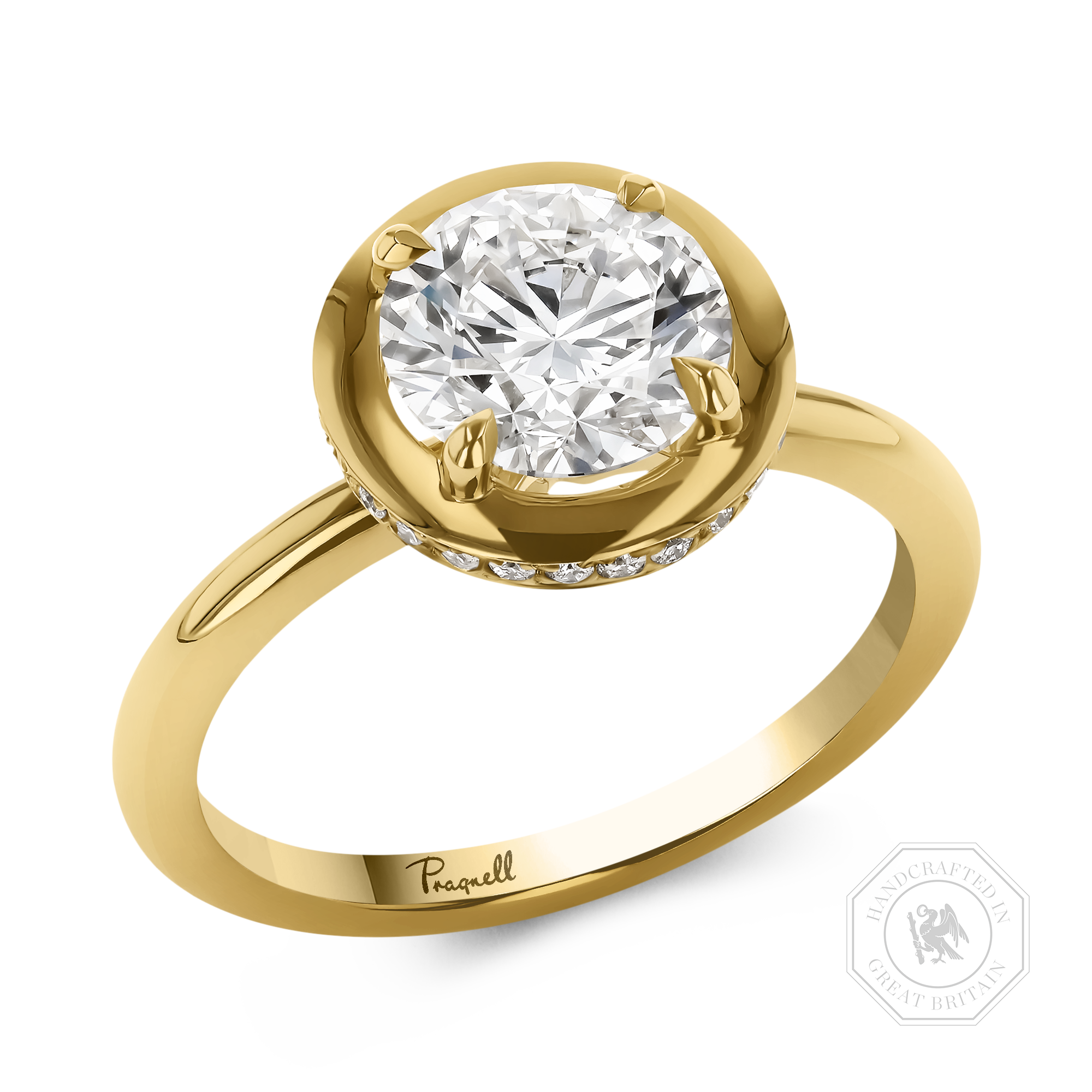 Skimming Stone 1.70ct Brilliant Cut Diamond Ring Brilliant cut, Claw set_1