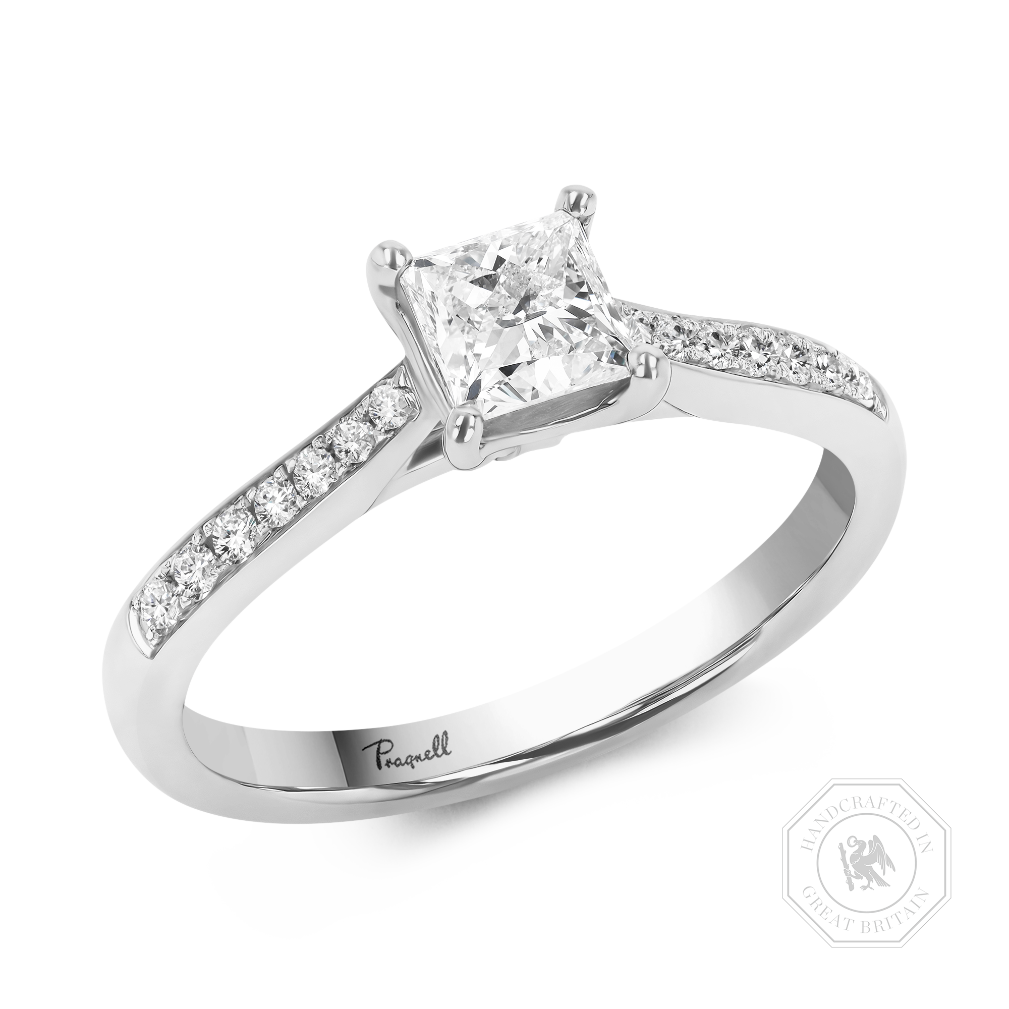 Duchess 0.60ct Princess Cut Diamond Ring Princess Cut, Claw Set_1