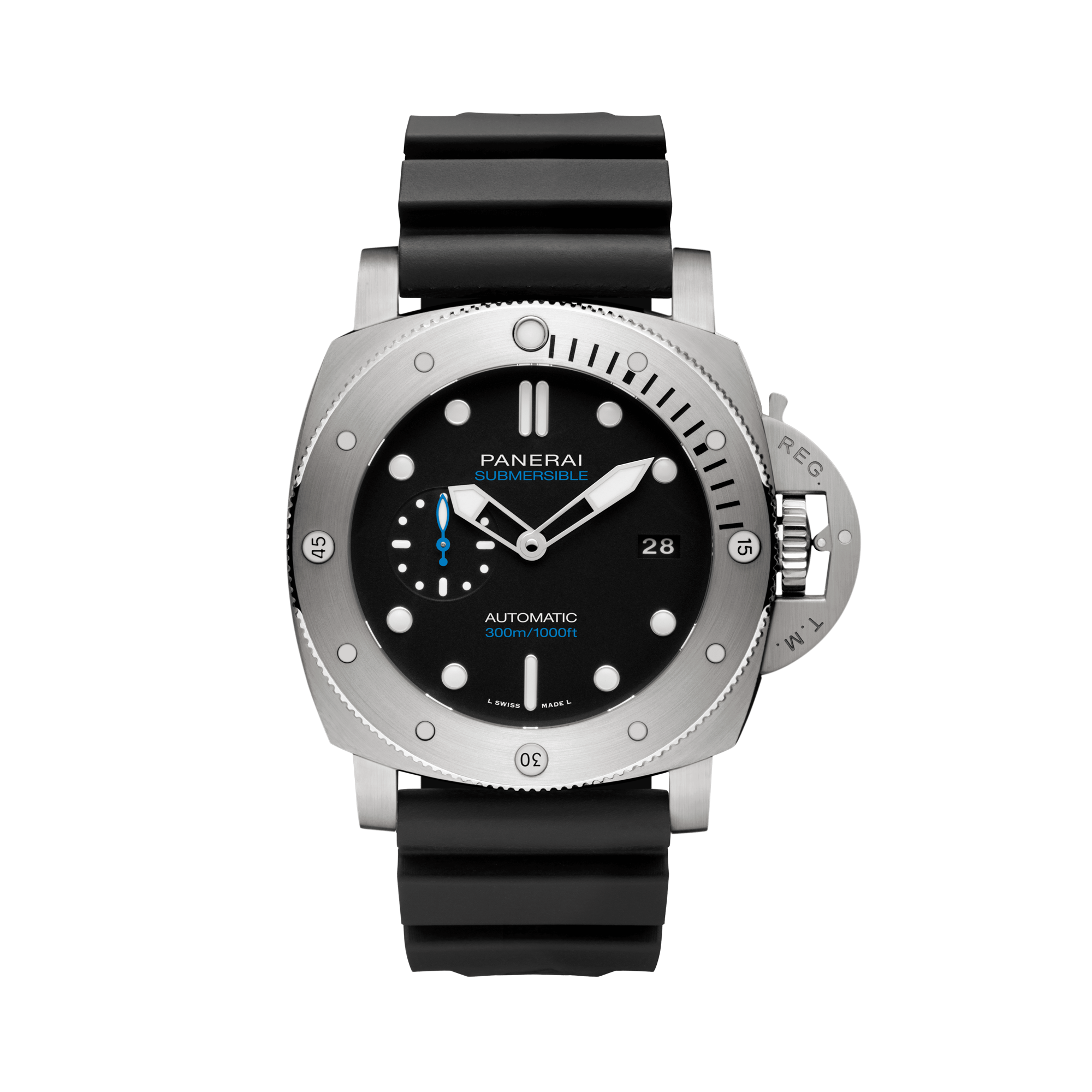 Panerai Submersible - 47mm 47mm,Black Dial, Baton Numerals_1