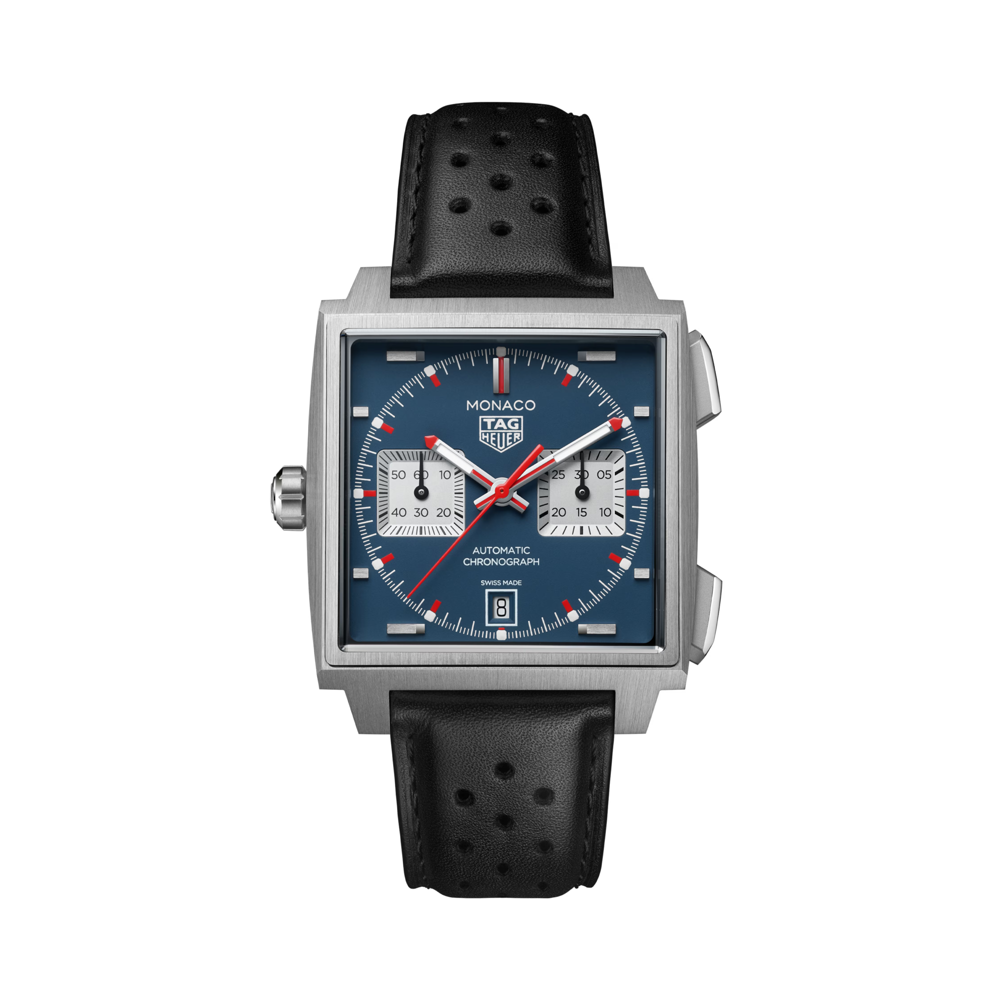 Tag Heuer Monaco Chronograph 39mm, Blue Dial, Baton Numerals_1