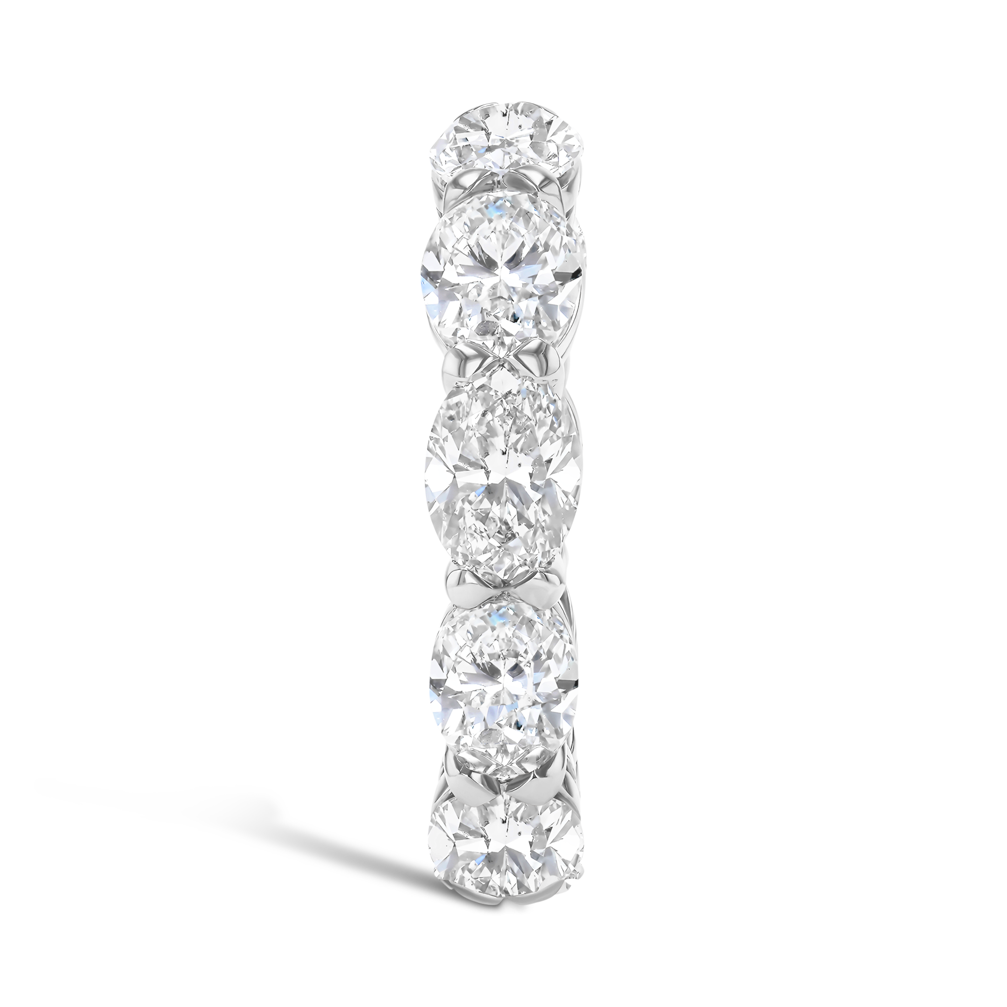 Oval Cut 6.28ct Diamond Full Eternity Ring Oval Cut, Claw Set_4