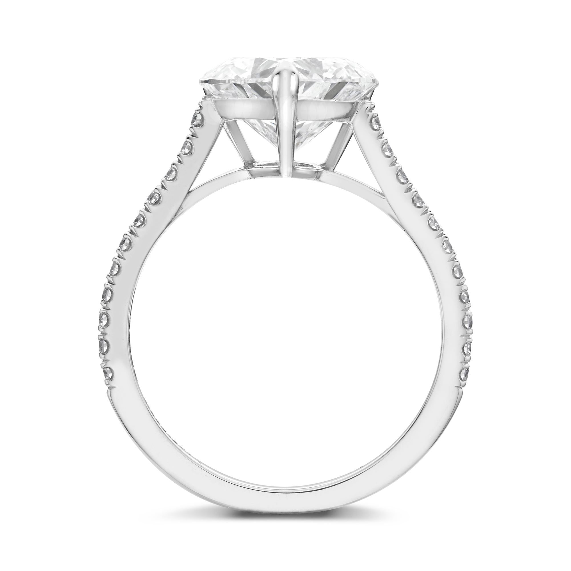Aurora 3.11ct Heartshape Diamond Solitaire Ring Heartshape, Claw set_3