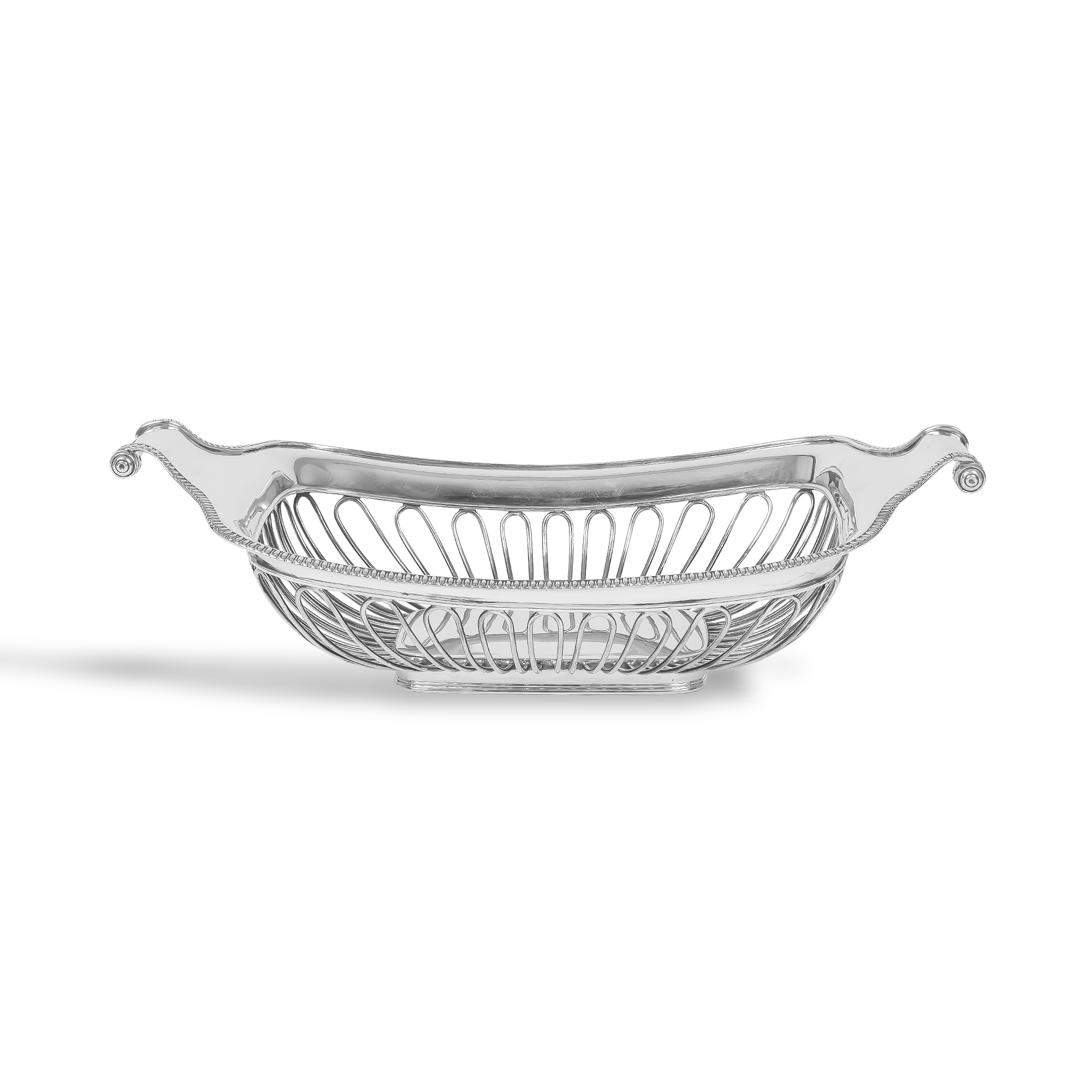 Silver Openwork Bread Basket _1