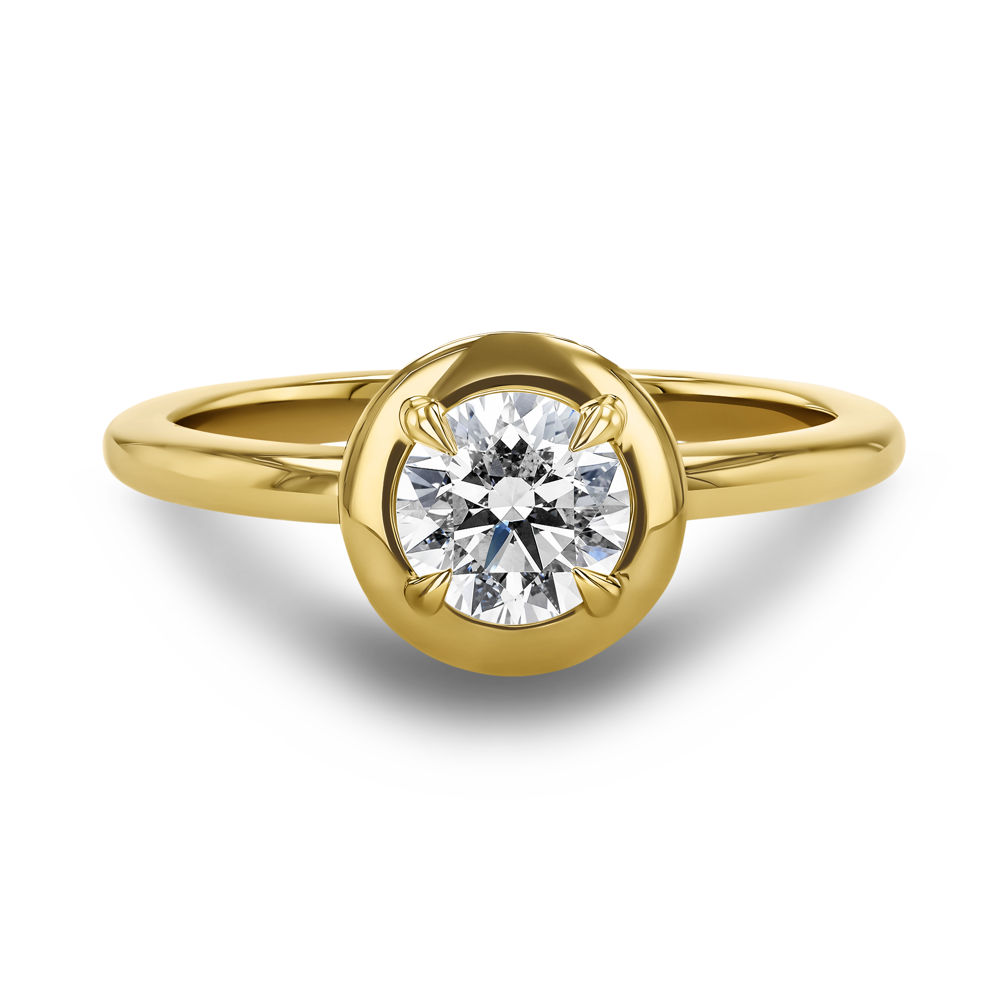 Skimming Stone 0.71ct Diamond Solitaire Ring Brilliant cut, Claw set_2