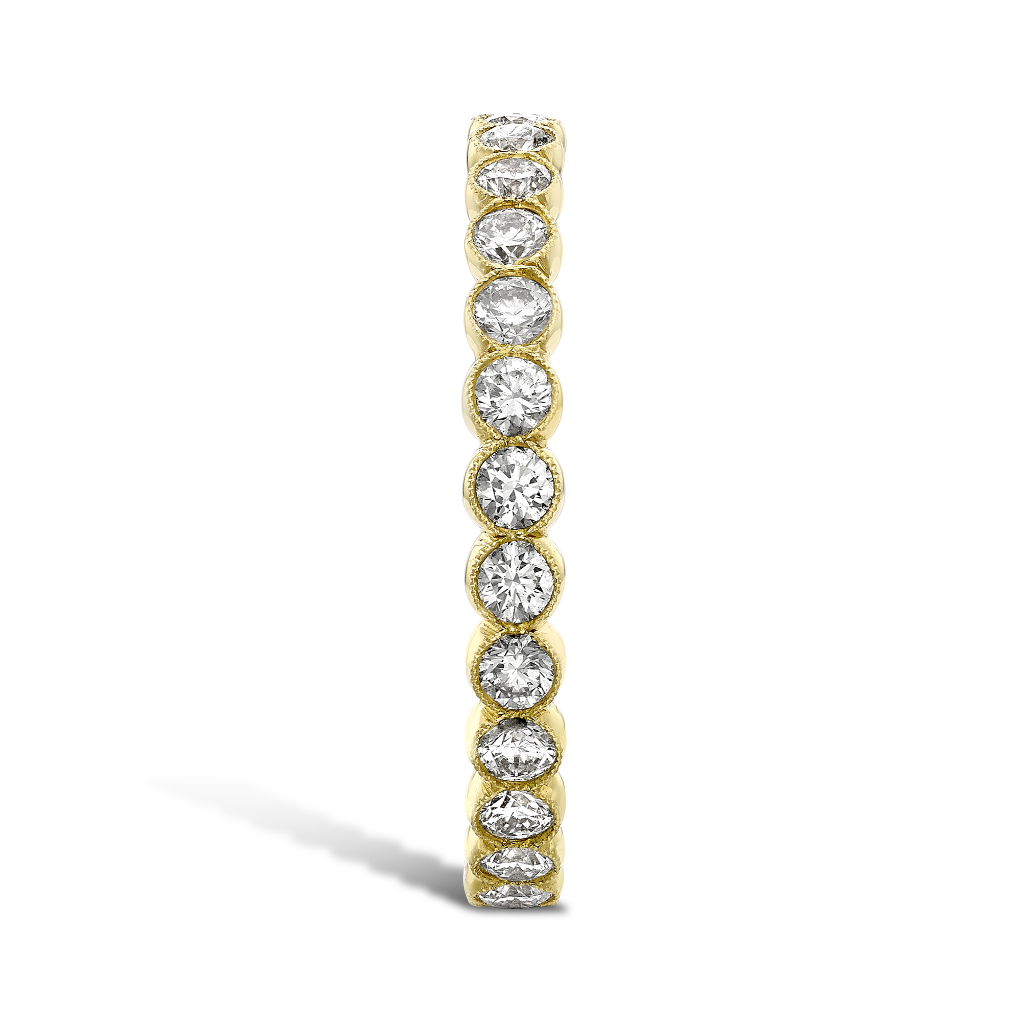 Diamond Dot 0.97ct Full Eternity Ring Brilliant Cut, Millegrain Set_4