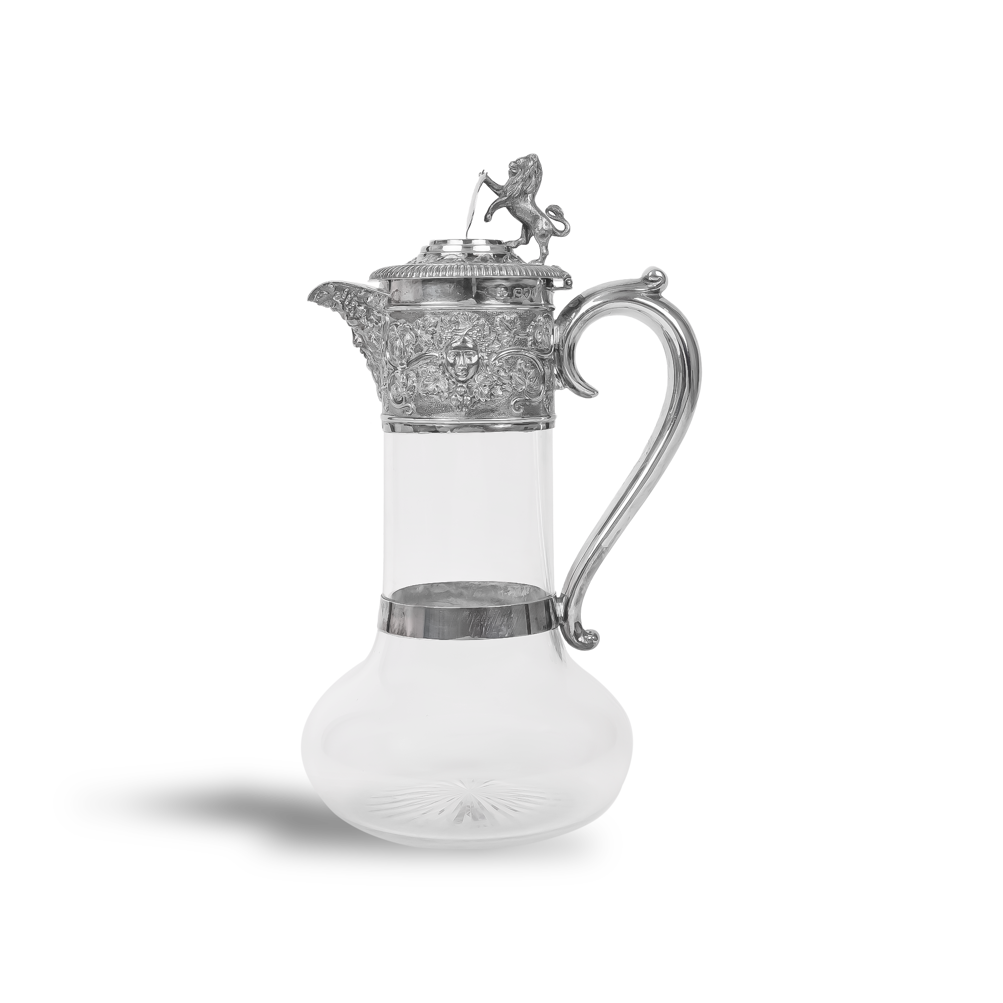 Silver Victorian Claret Jug Hallmarked London_1